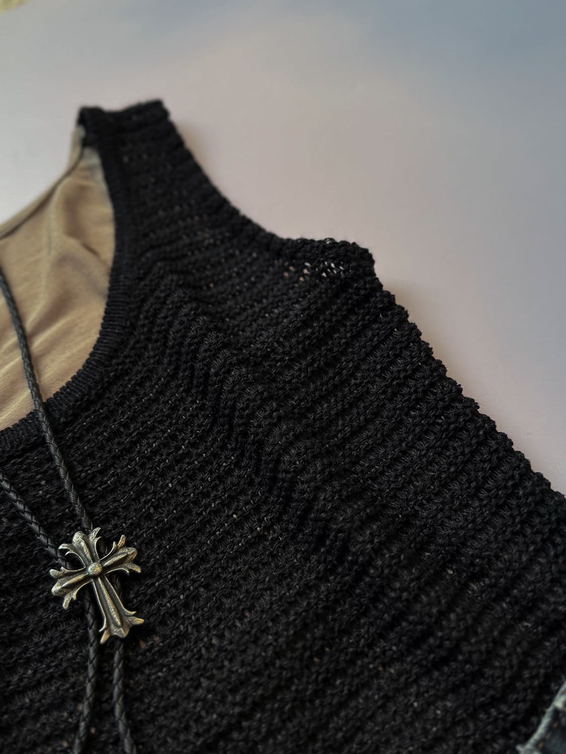 Crochet Cotton Mix Sleeveless 0266 상품이미지2