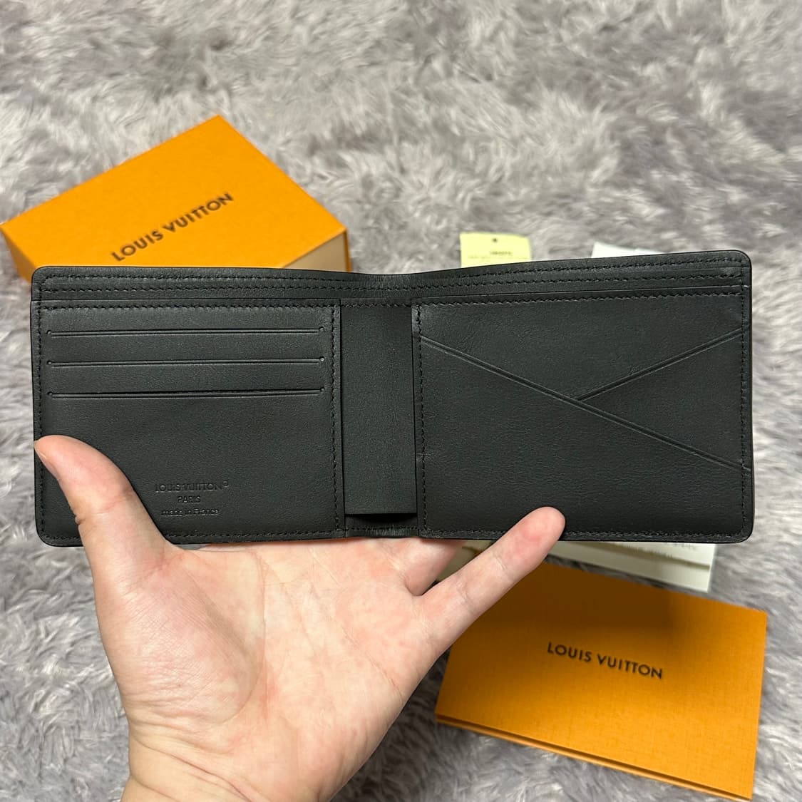 [풀구성] 루이비통 이클립스 토뤼옹 멀티플 월릿 반지갑 블랙 상품이미지3