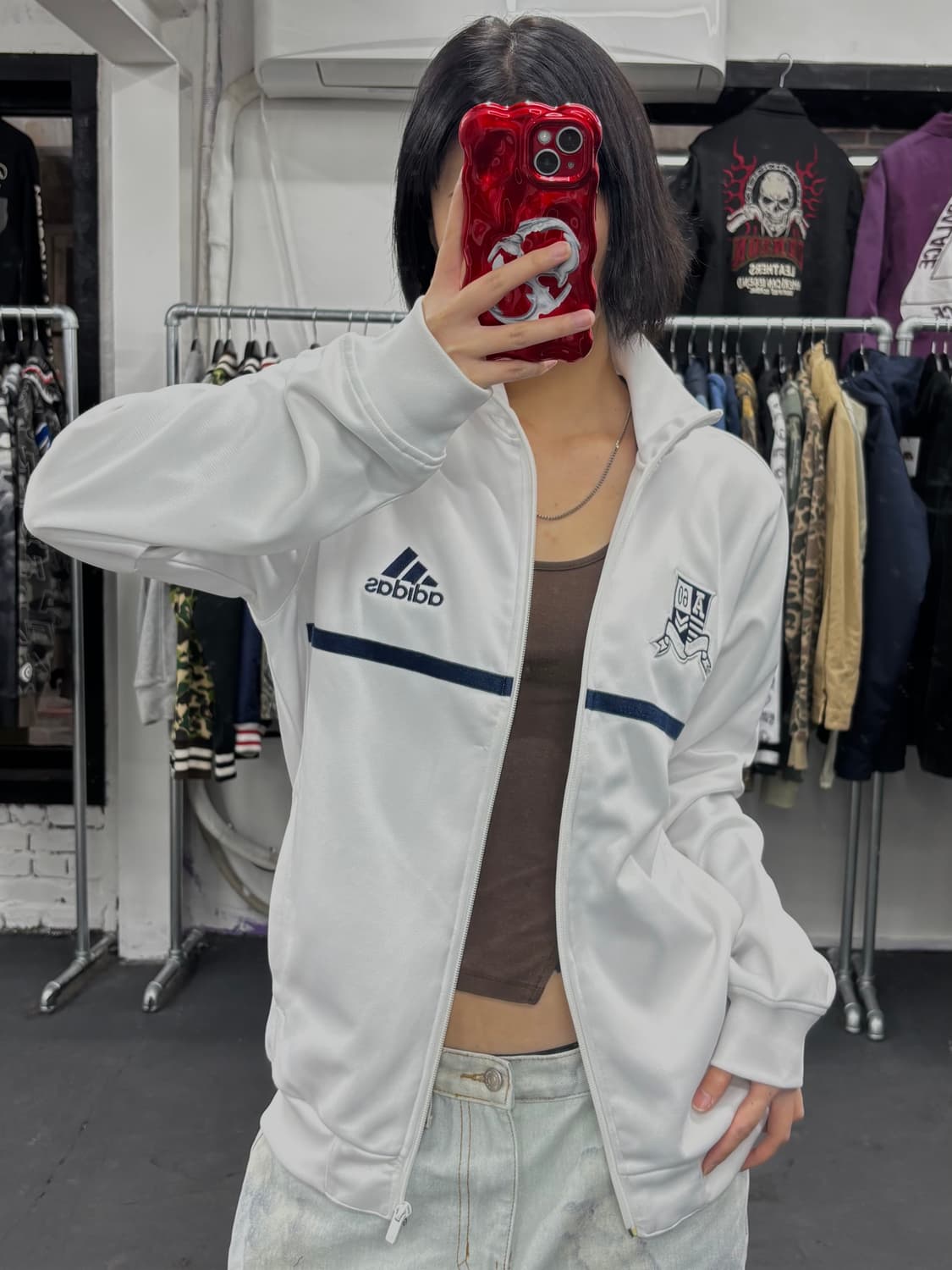 아디다스 화이트 져지 상품이미지1