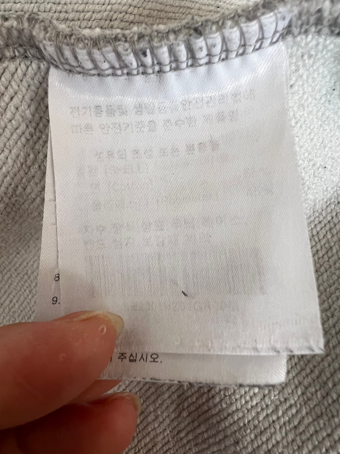 리 LEE 남여공용 그레이 코튼후드점퍼 후드집업점퍼 상품이미지7