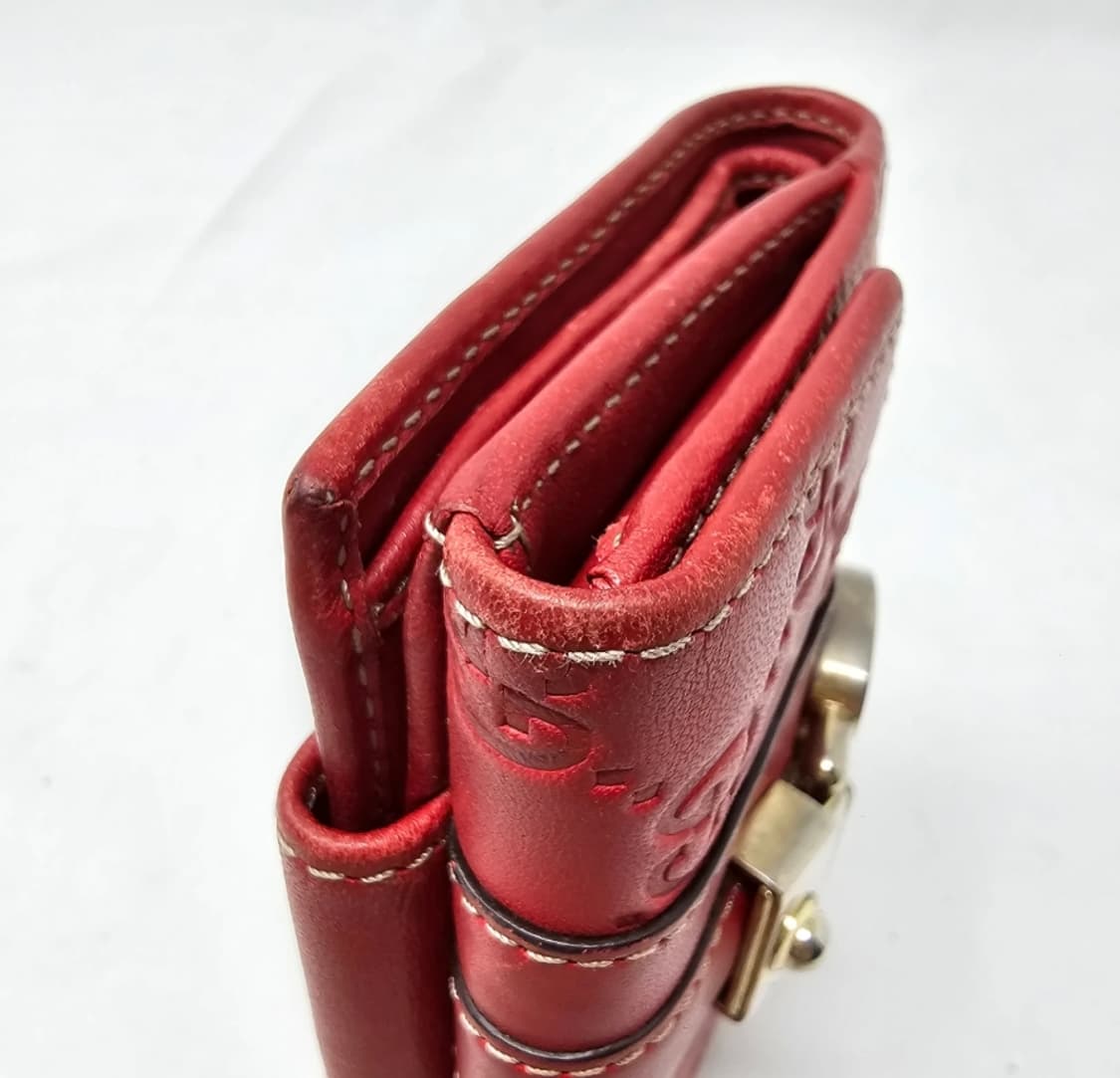 구찌 시마 하트 자물쇠 반지갑 레드 상품이미지10