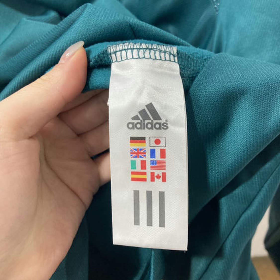 아디다스(Adidas) 블루이시 그린 트랙탑 져지 집업 상품이미지7