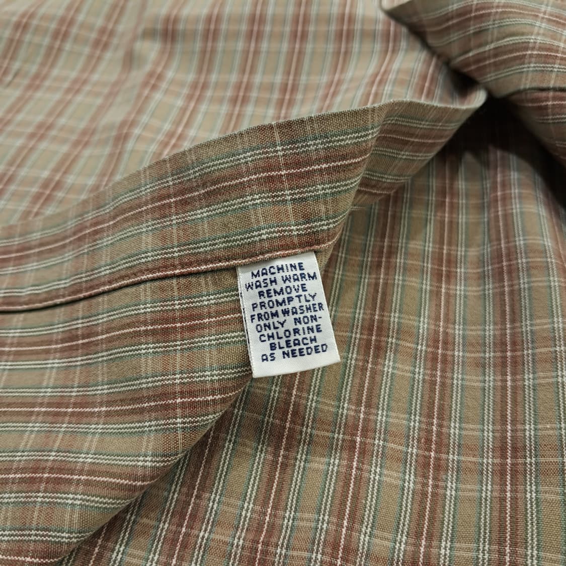 CN641 2XL 폴로 랄프로렌 올리브 스몰 타탄체크 긴팔 셔츠 남방 상품이미지6