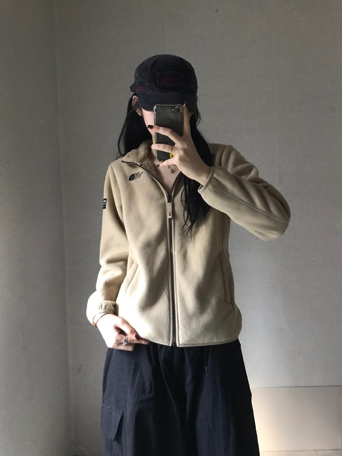 노페 베이지 후리스 상품이미지4