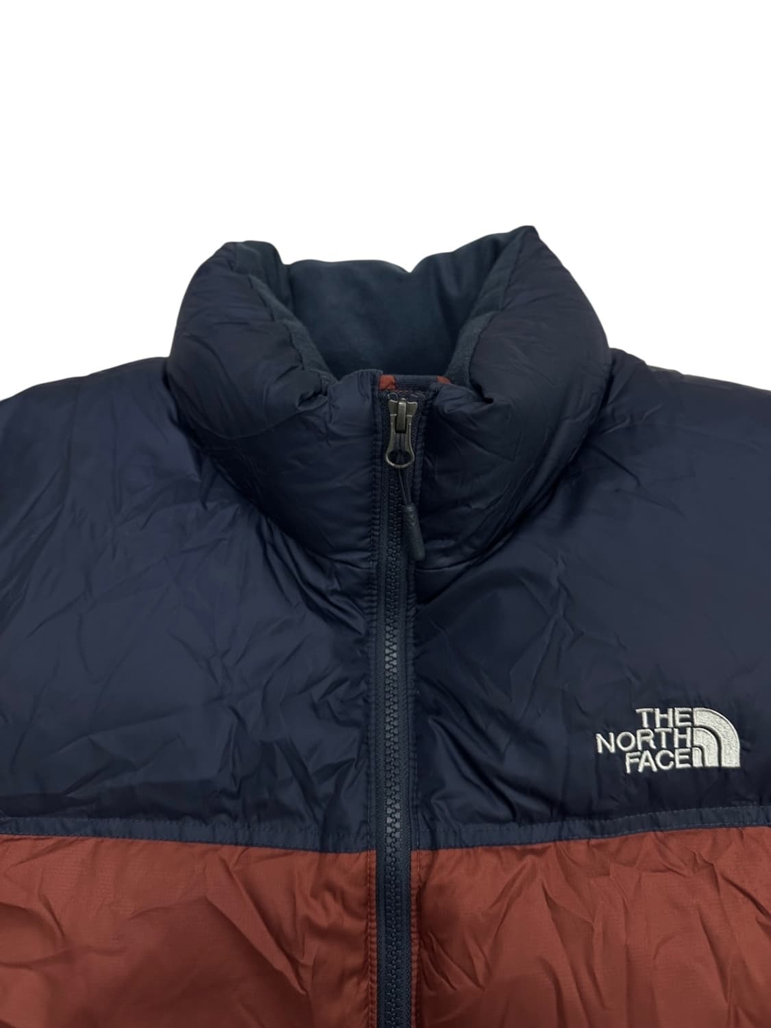 노스페이스 눕시 700 패딩조끼 네이비&브라운 (L) 상품이미지3