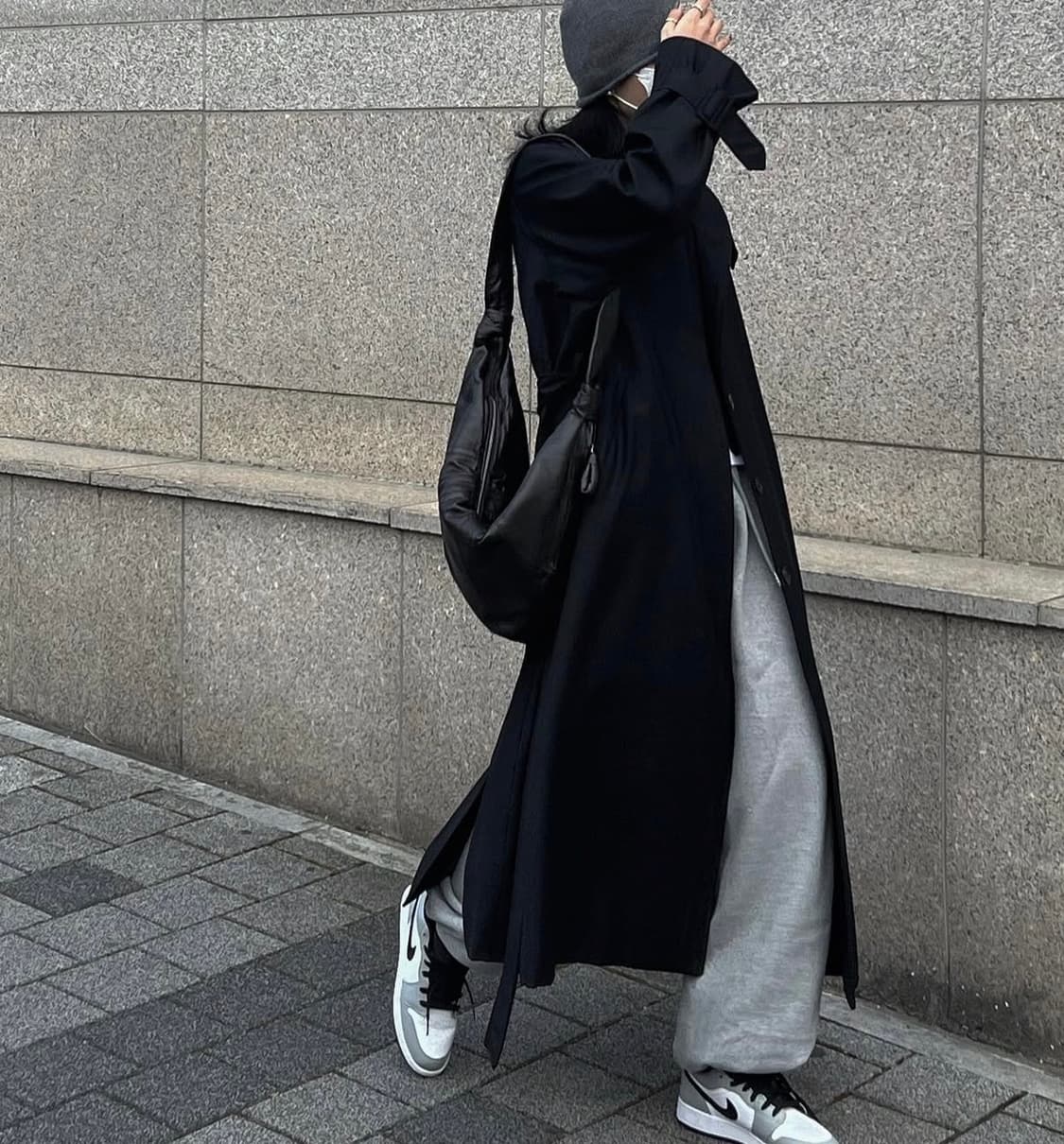 트리밍버드 트렌치코트_블랙 상품이미지3