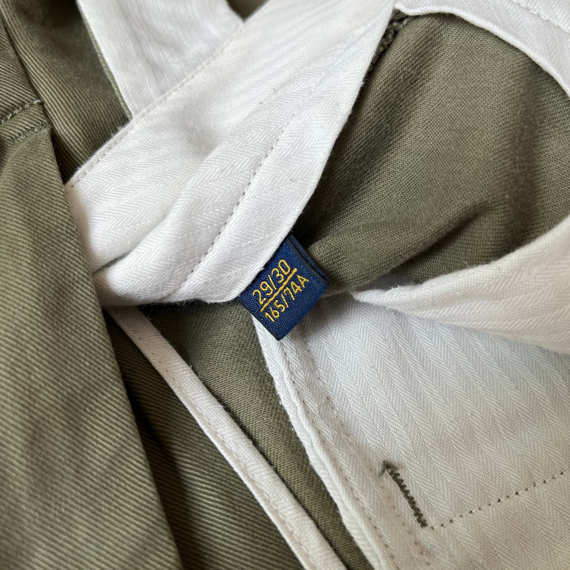 (29) 폴로 랄프로렌 슬림핏 치노 면바지 올리브 그린 상품이미지5