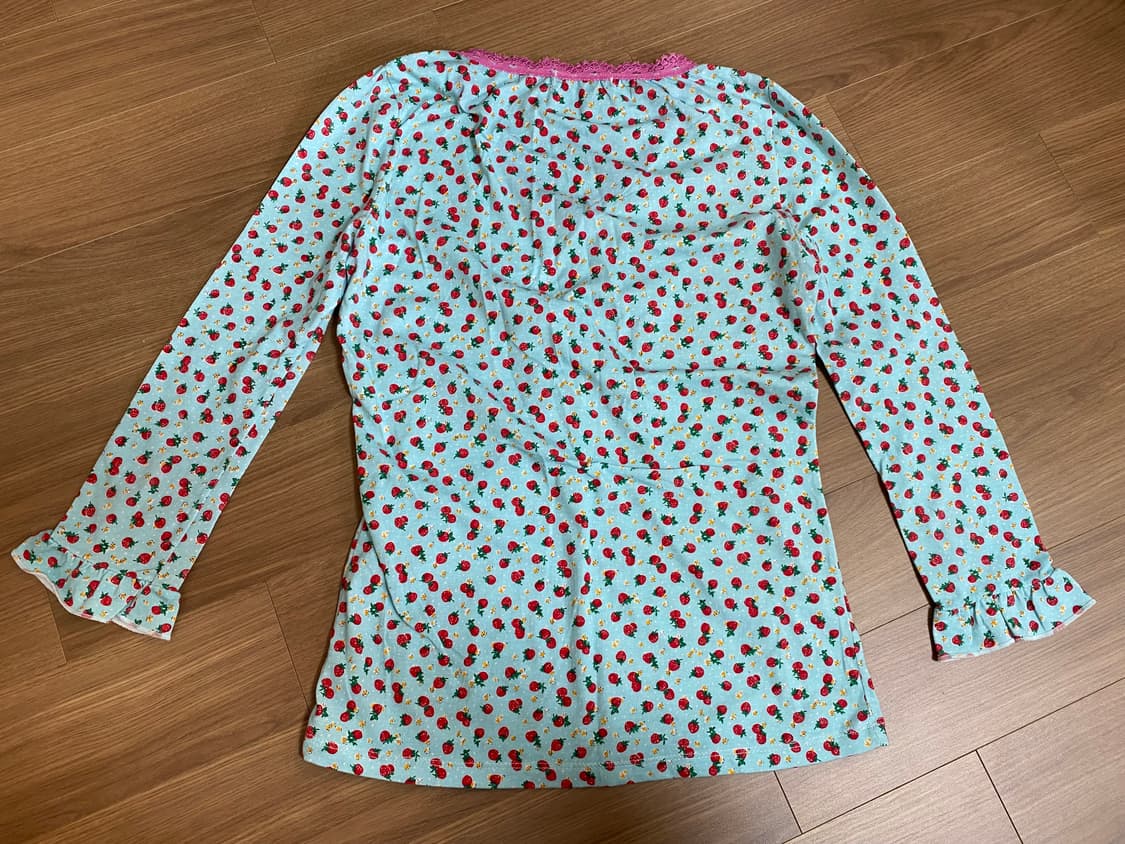 샵페어리 little strawberry lace top mint 상품이미지3