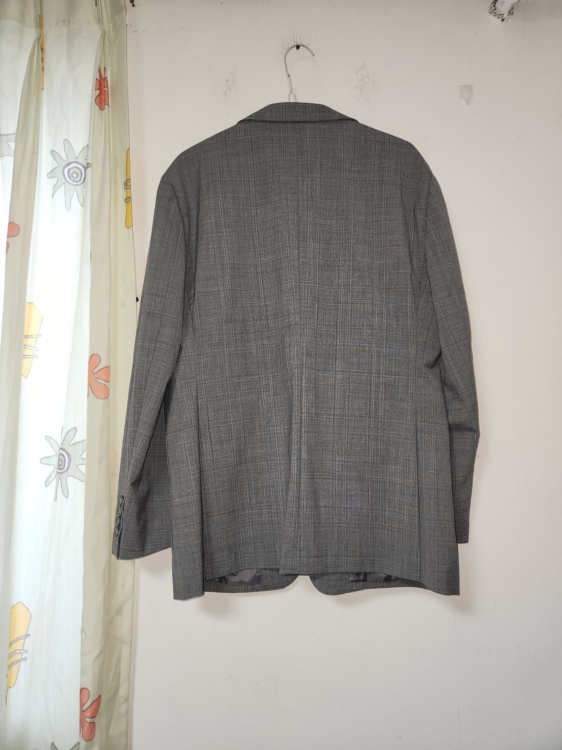 봄여름용 체크 패턴 그레이 남성 자켓 105 상품이미지2