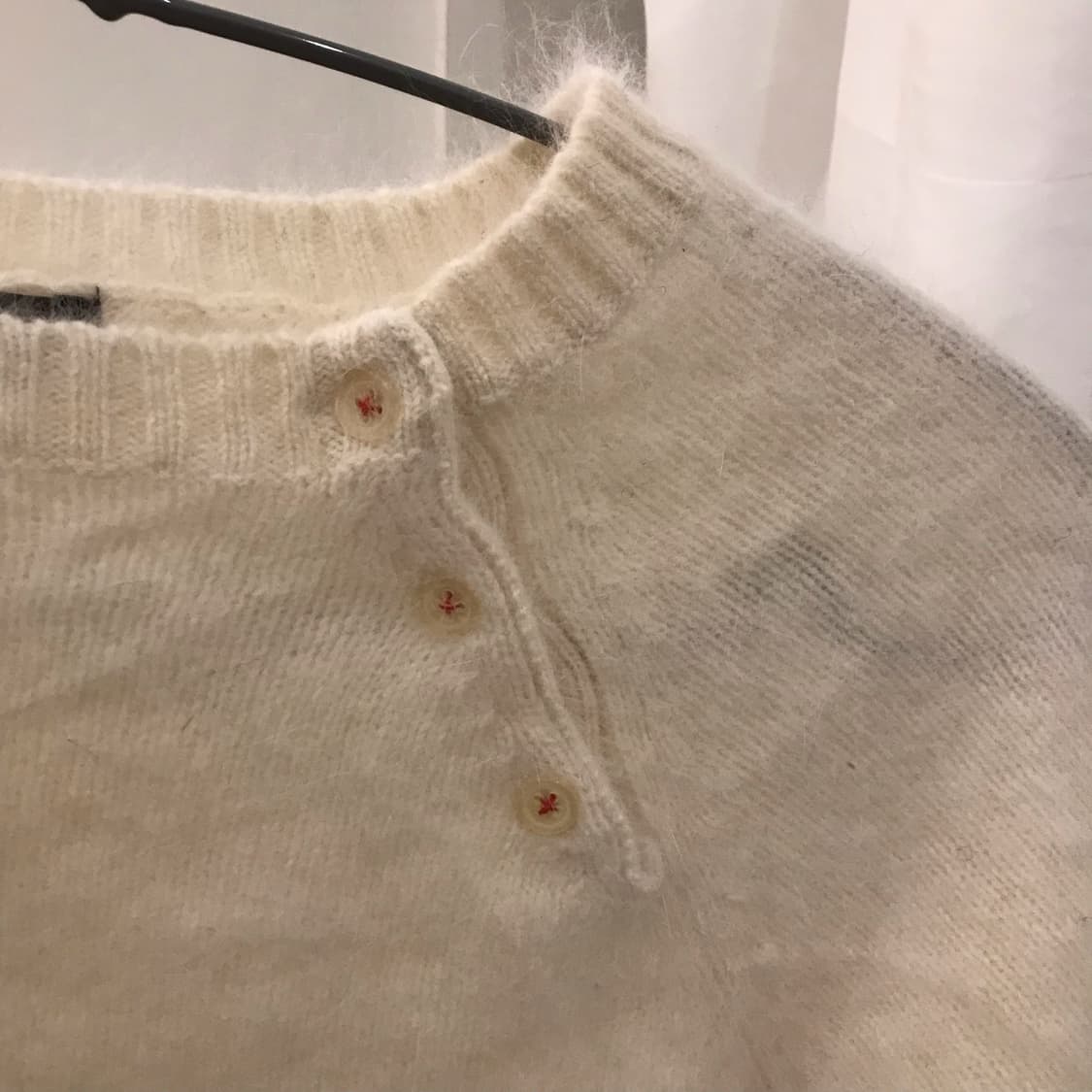 JPN Vintage 히메갸루 앙고라 반팔 니트 상품이미지3