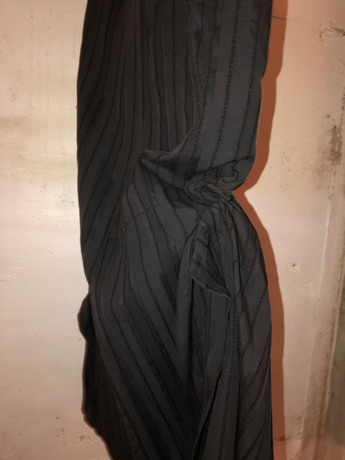 Muted Stripe Layered Asymmetric Skirt 상품이미지5