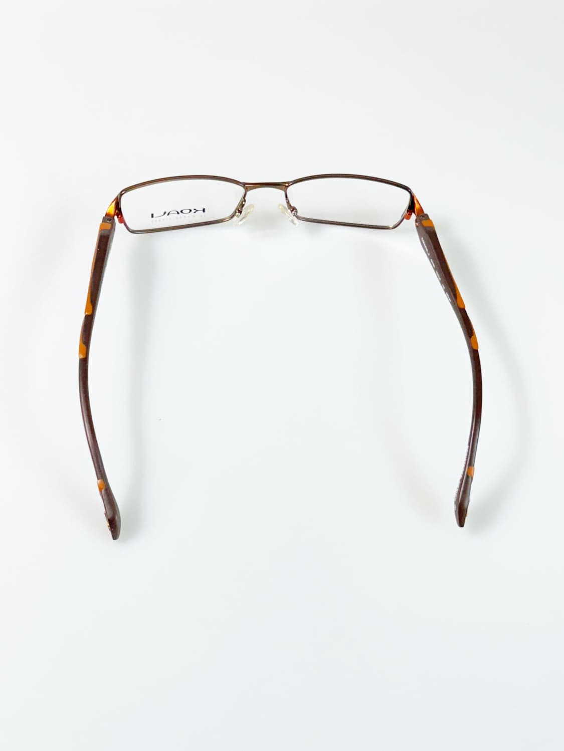 프랑스제 KOALI 브라운 메탈 슬림 스퀘어 빈티지 안경 상품이미지5