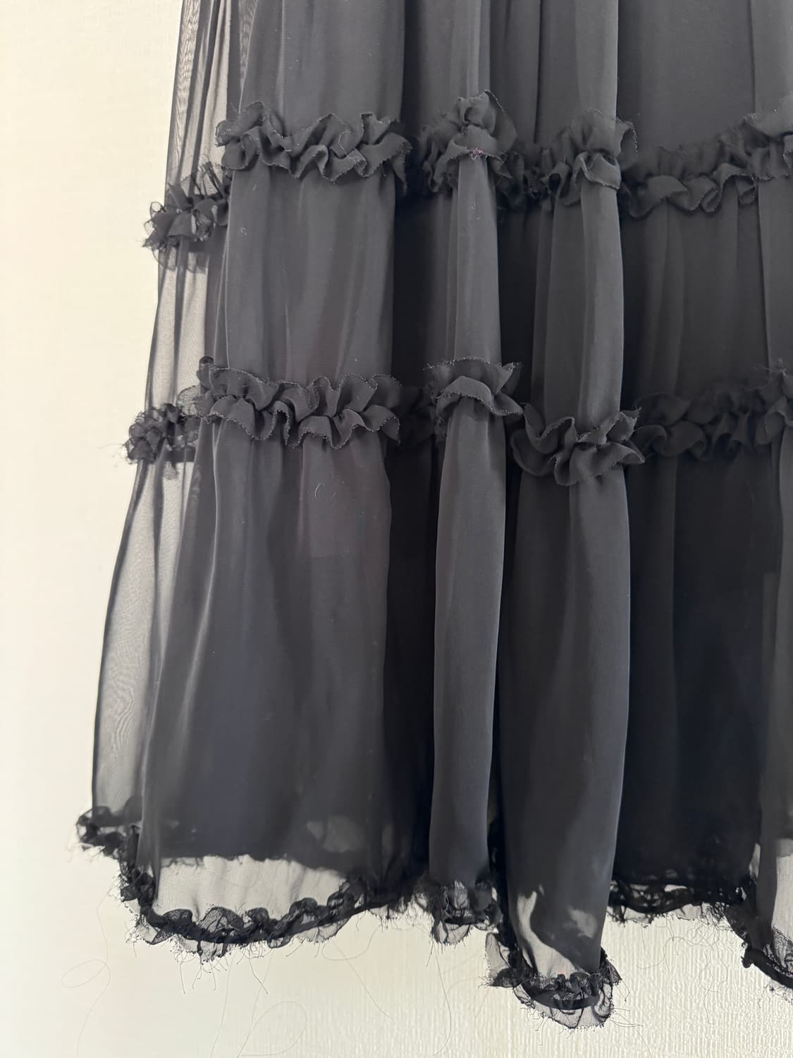 Maymay 쉬폰프릴 롱스커트 상품이미지3