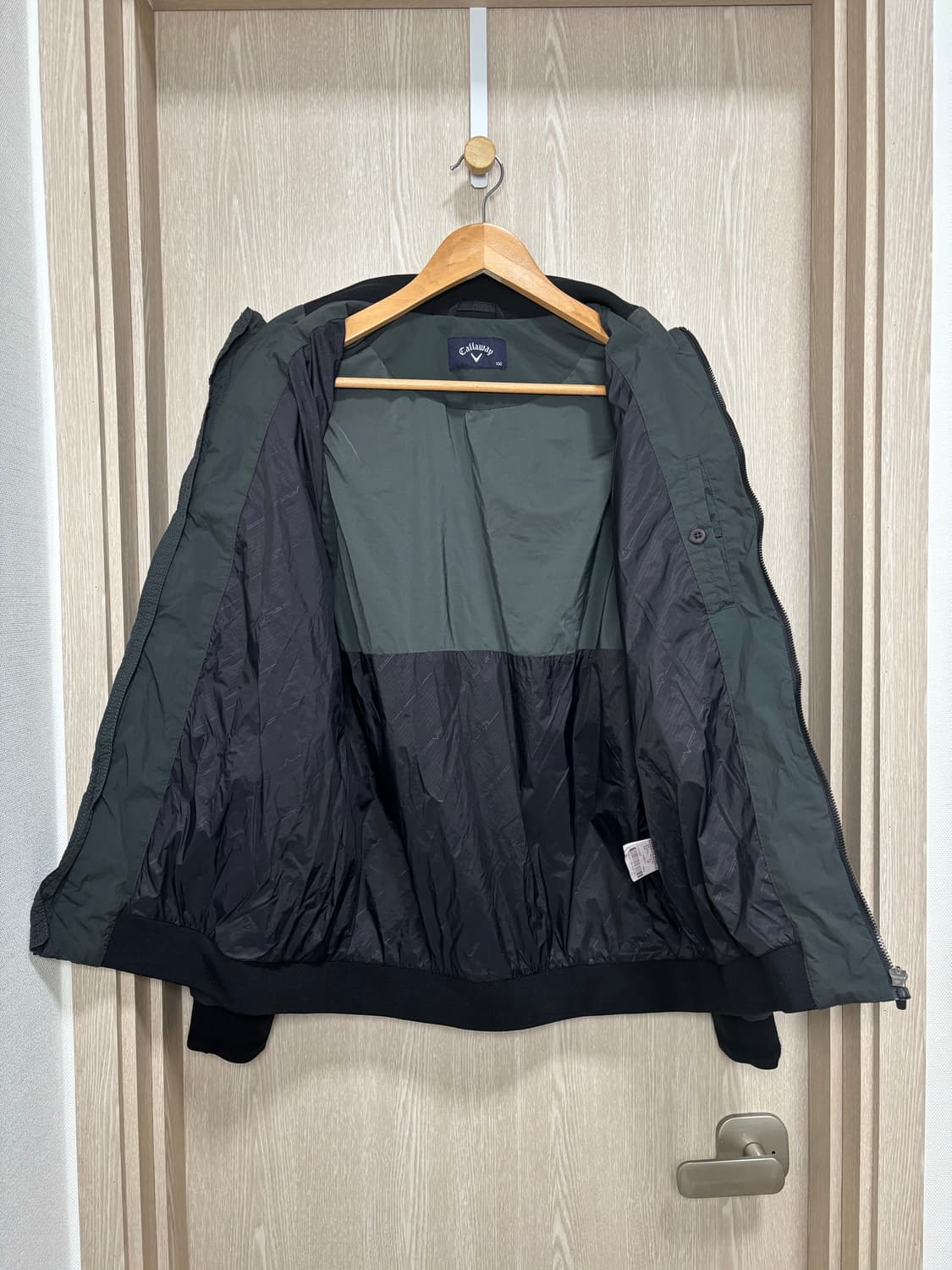 캘러웨이 골프 집업 바람막이 자켓100/다크카키 상품이미지3