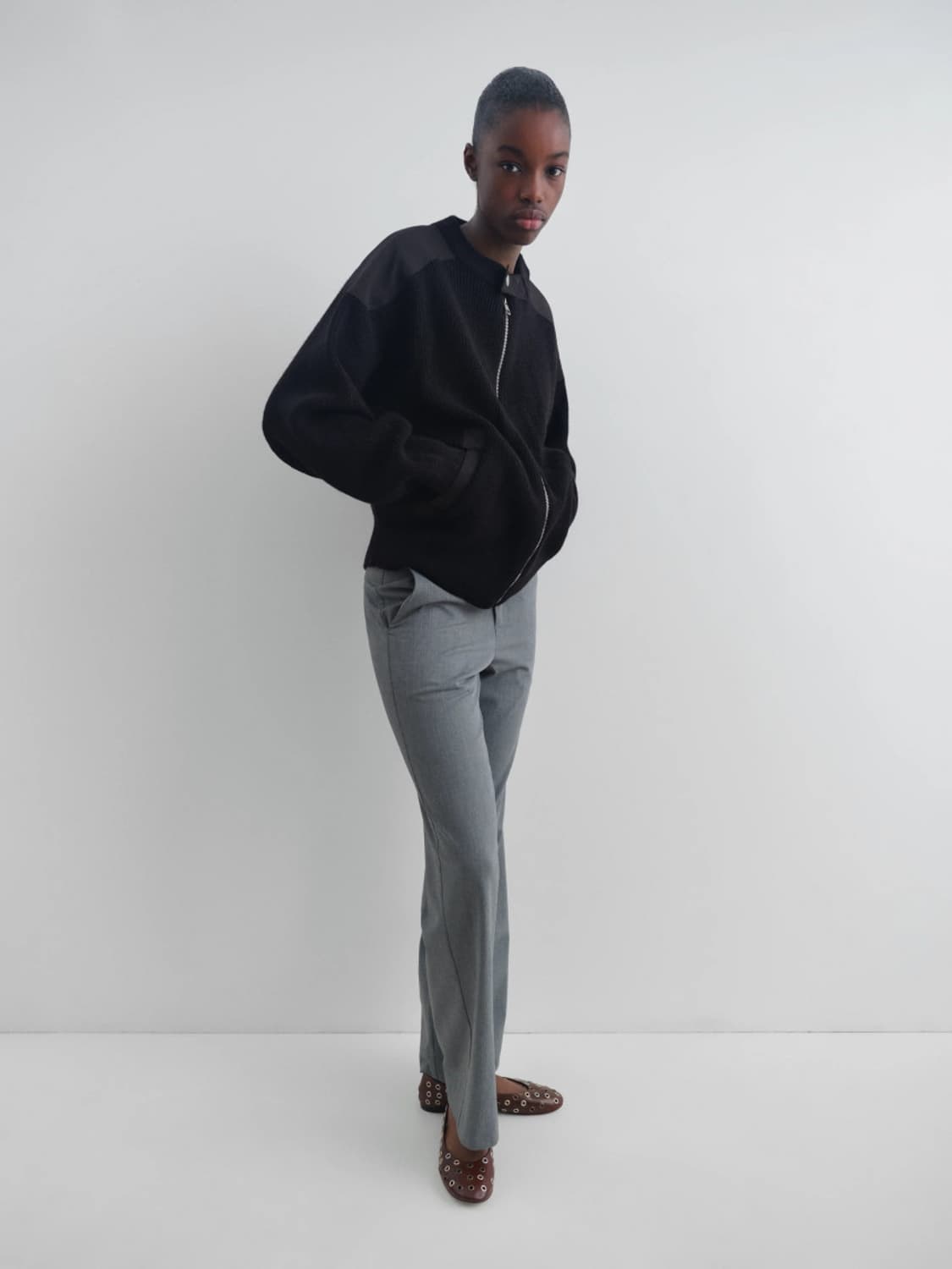 [32,34,36]기마구아스 Amor 홀스빗 팬츠/그레이 상품이미지3