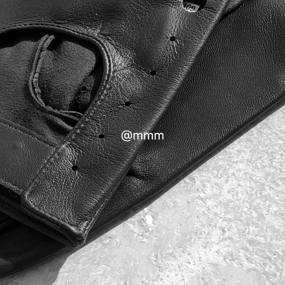 드라이빙 소가죽 장갑 블랙 상품이미지8