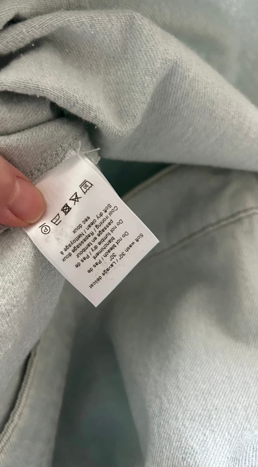 르메르 지퍼 데님 셔츠 탑 스카이블루 / S 상품이미지8