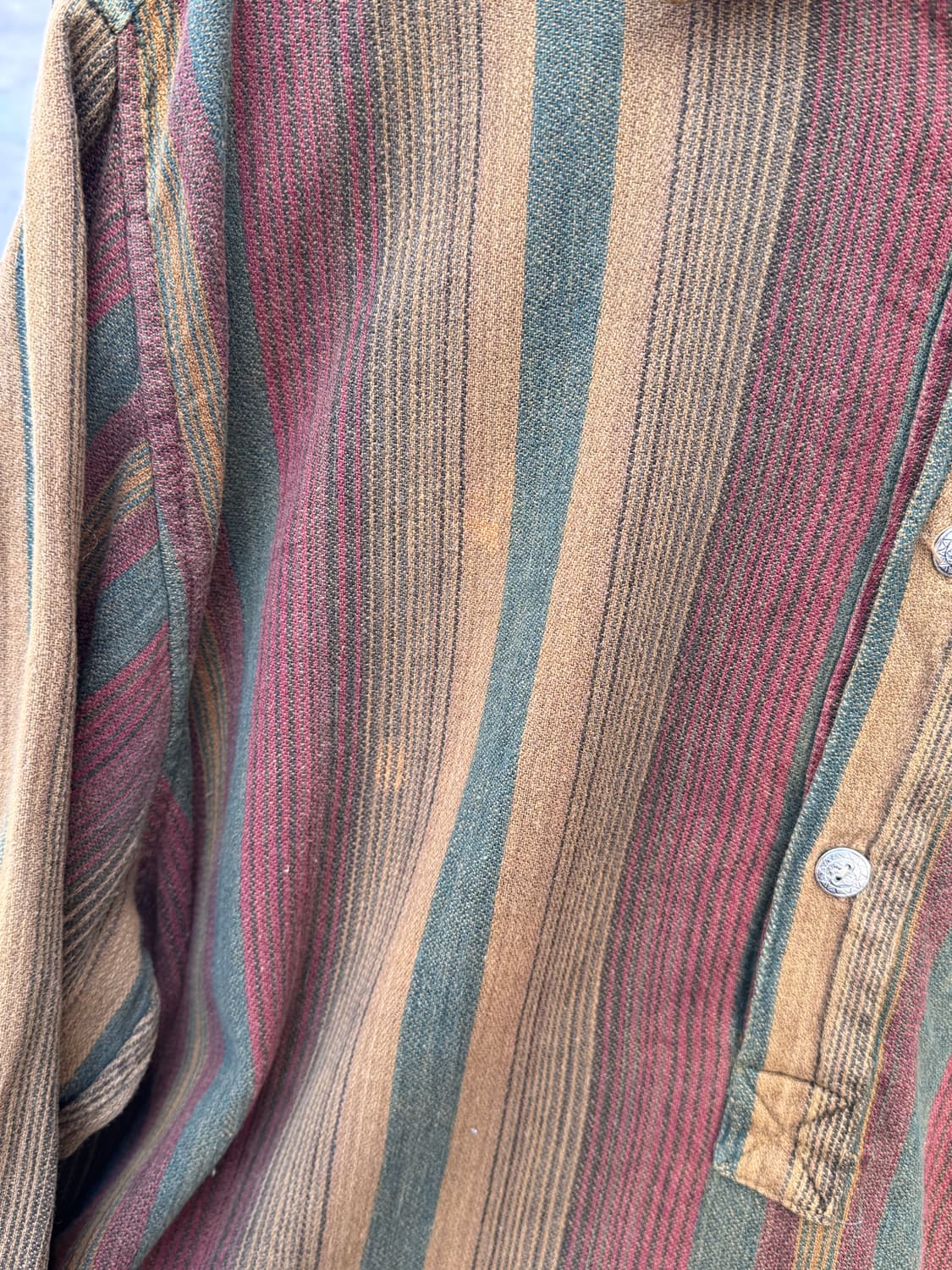 Bear 스트라이프 패턴 풀오버 셔츠 상품이미지6