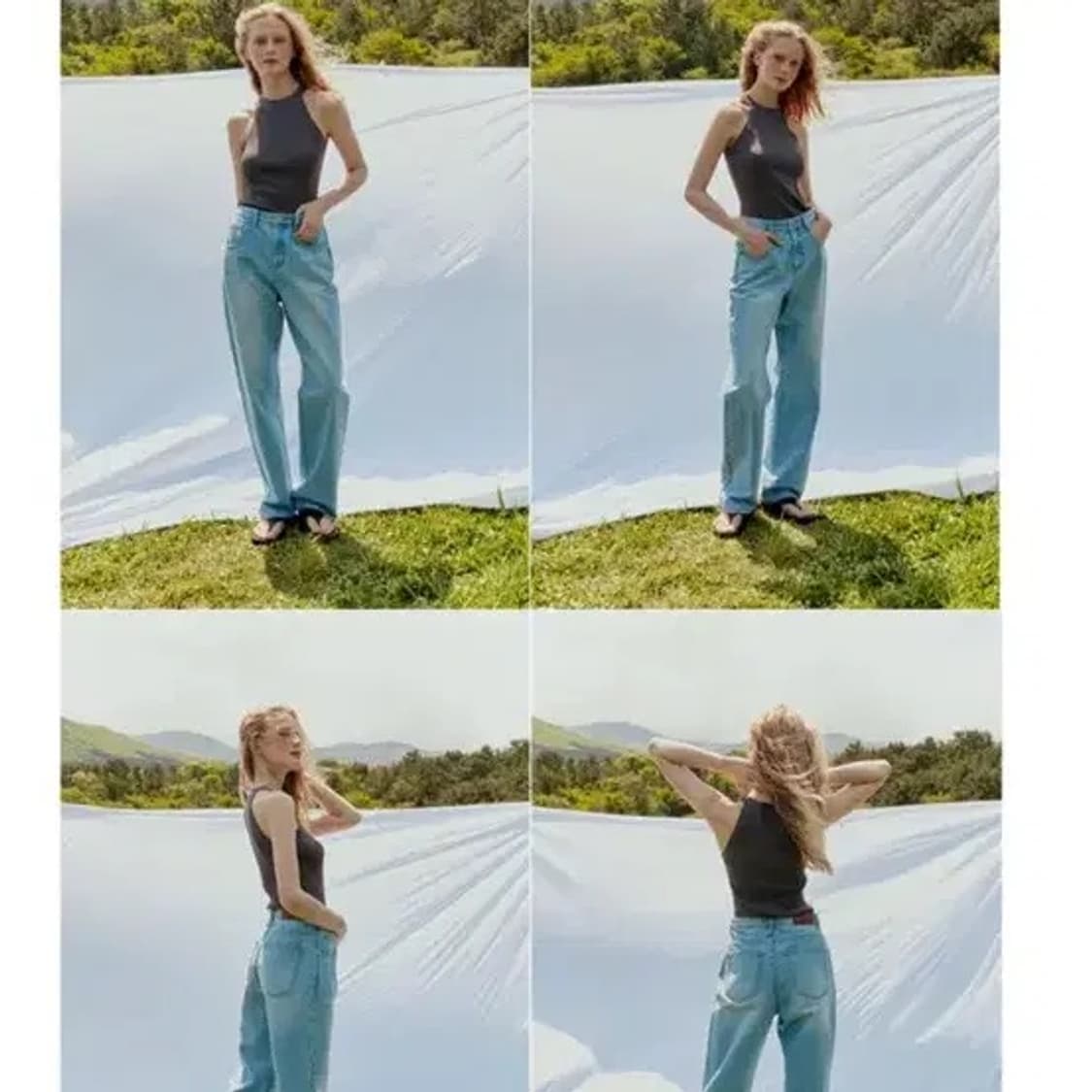 ORE 오어 홀터넥 슬리브리스 화이트 상품이미지3