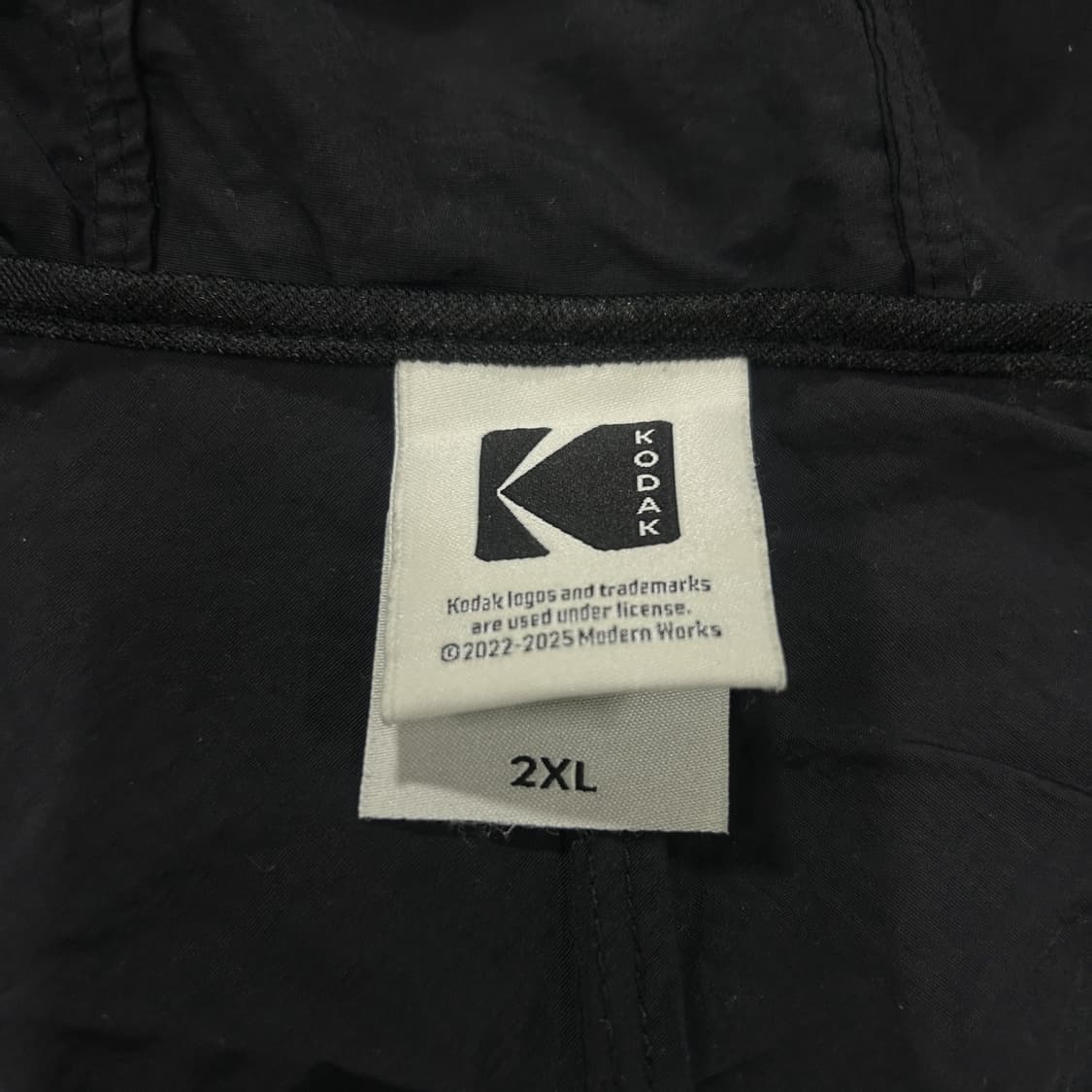 코닥 블랙 아노락 후드 자켓 2XL 상품이미지2