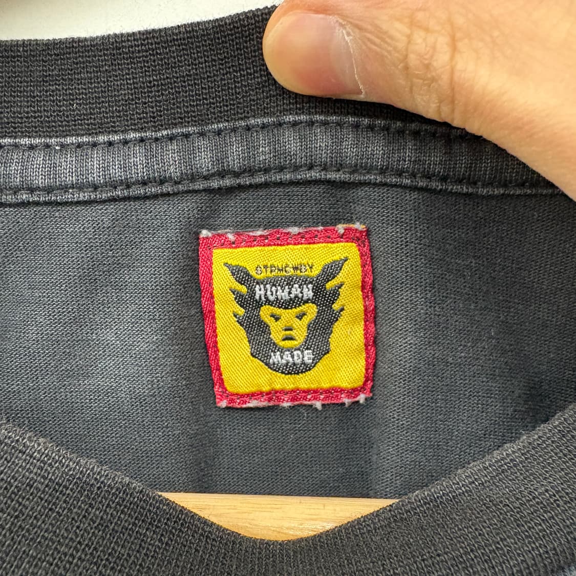 휴먼메이드 블랙 빈티지 반팔 티셔츠 여성M 상품이미지3