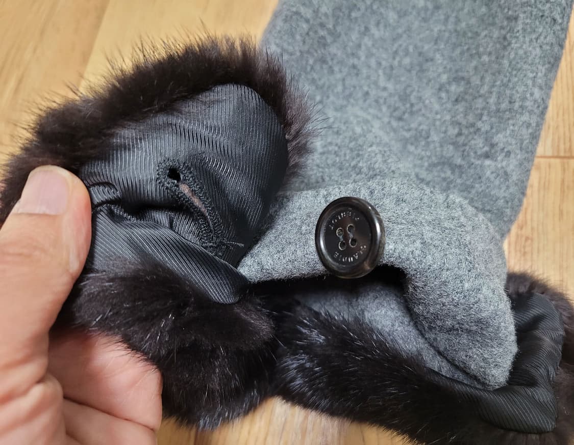 끌로디피에로(claudie pierlot) 밍크퍼 캐시울코트 55 상품이미지6