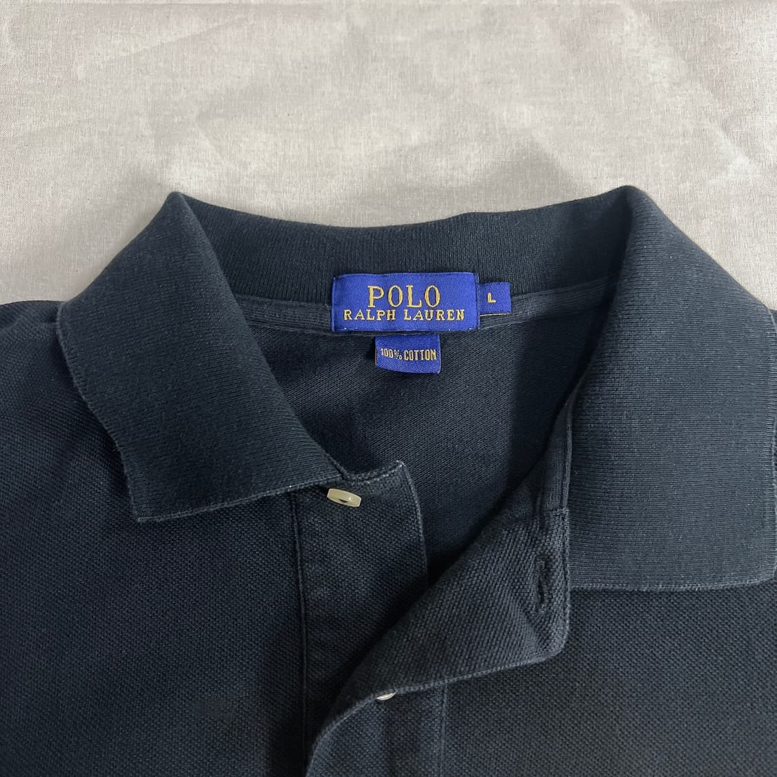 폴로 랄프로렌 반팔 카라티 L 블랙 정품 상품이미지2