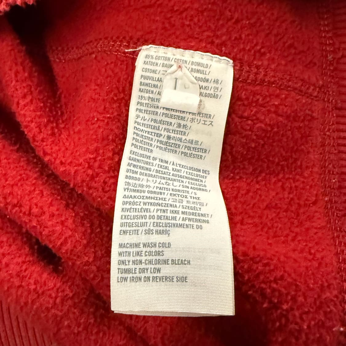 아베크롬비 레드 후드집업 상품이미지7