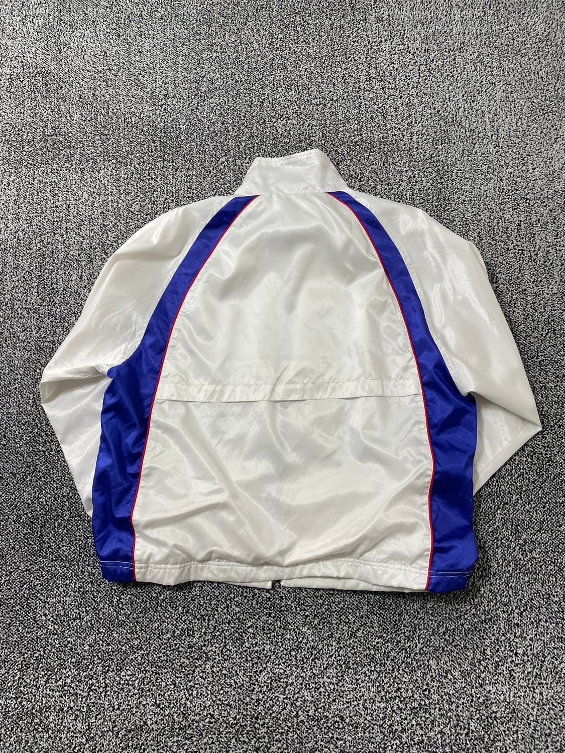 빈티지9. MIZUNO 미즈노 바람막이 점퍼 화이트 블루 윈드브레이커 상품이미지2