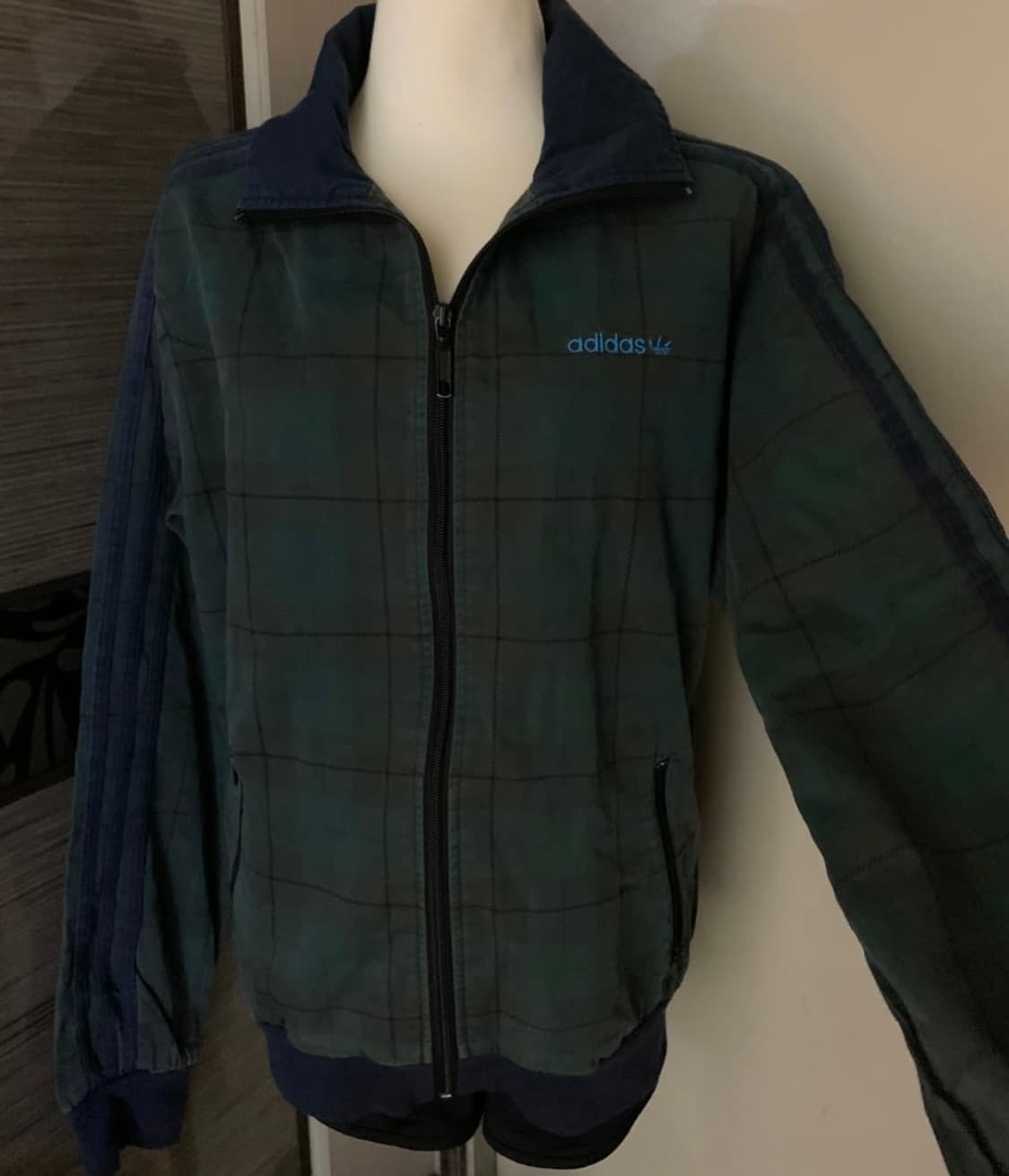 아디다스 빈티지 체크 져지 상품이미지1