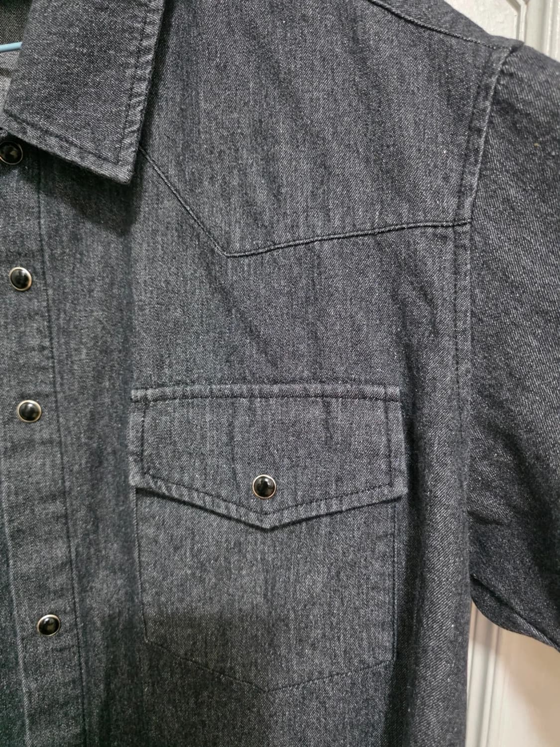 데꼬로소 웨스턴 반팔 데님 셔츠 상품이미지5