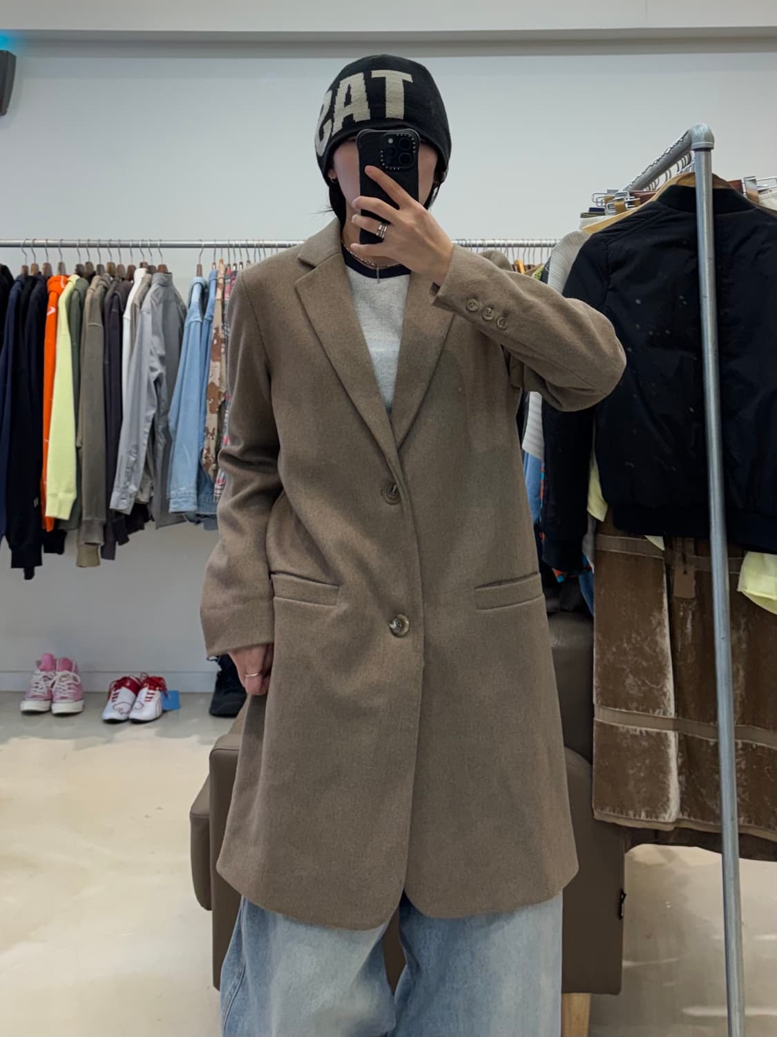 아페쎄 브라운 울 코트 상품이미지7