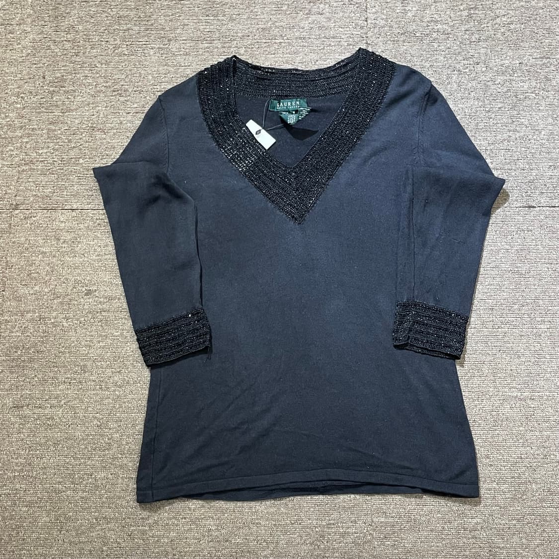 (M) LAUREN 로렌 랄프 로렌 브이넥 니트  상품이미지4