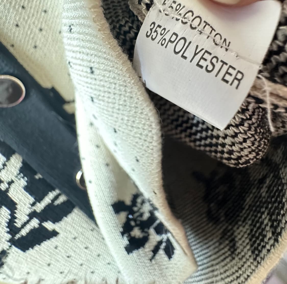 아이보리 장미 패턴 니트 가디건 상품이미지7