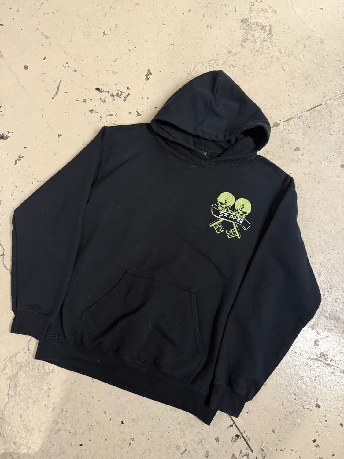 Back skull point printing hoodie 상품이미지6