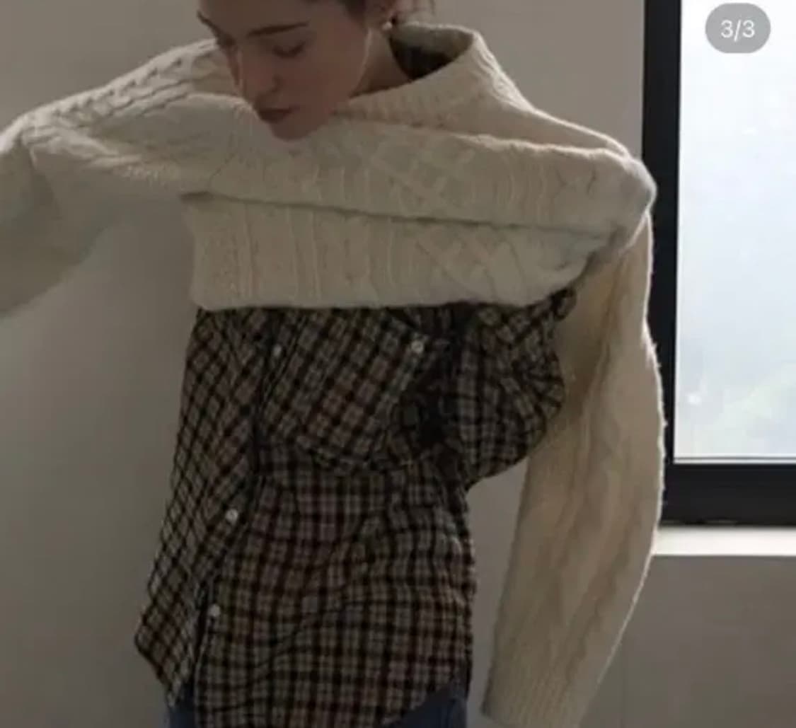 리넨느 무어체크남방(옐로우) 상품이미지4