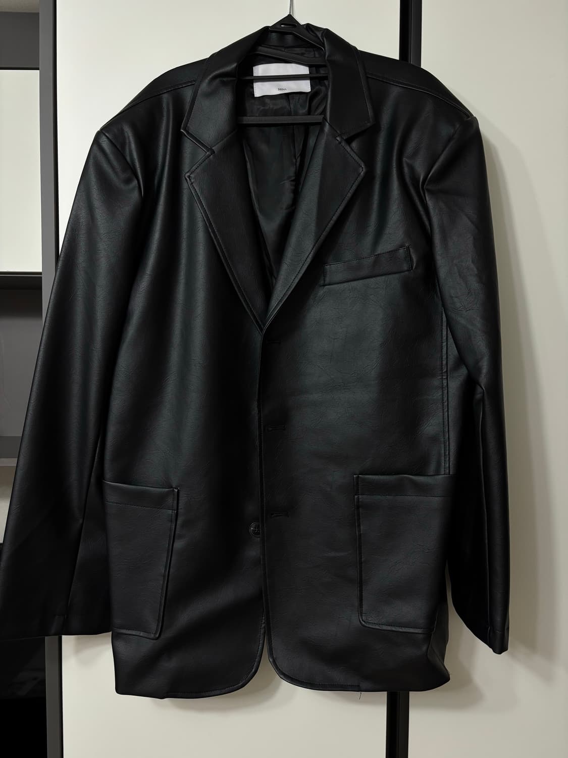 (SGW) Cross Zipper Leather Jacket 상품이미지9