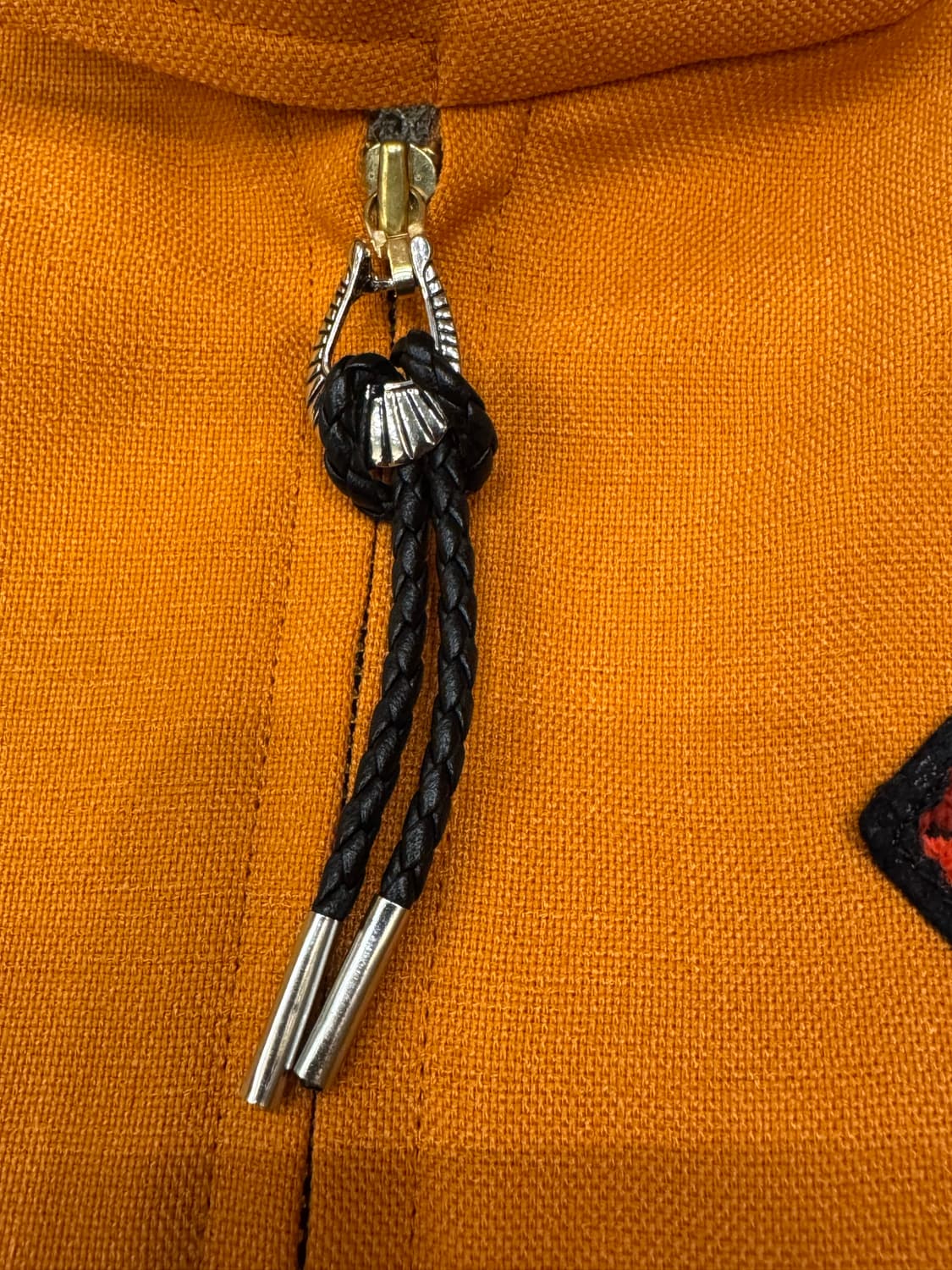 [46][L] 토가 비릴리스 슬랩 OX 블루종 자켓 오렌지  상품이미지3