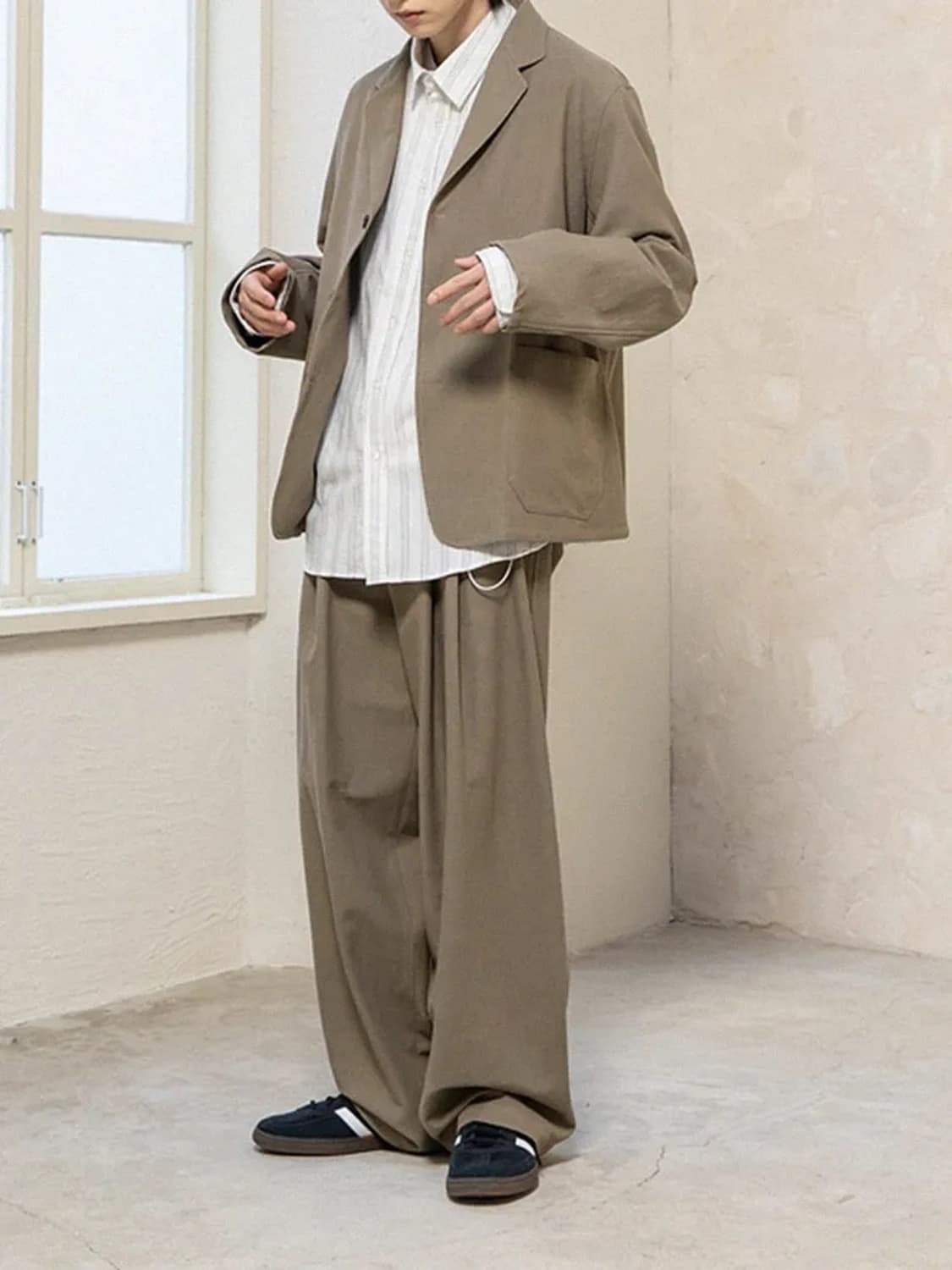 비긴202 워시드 코튼 도비 팬츠 워시드 베이지 3 상품이미지6