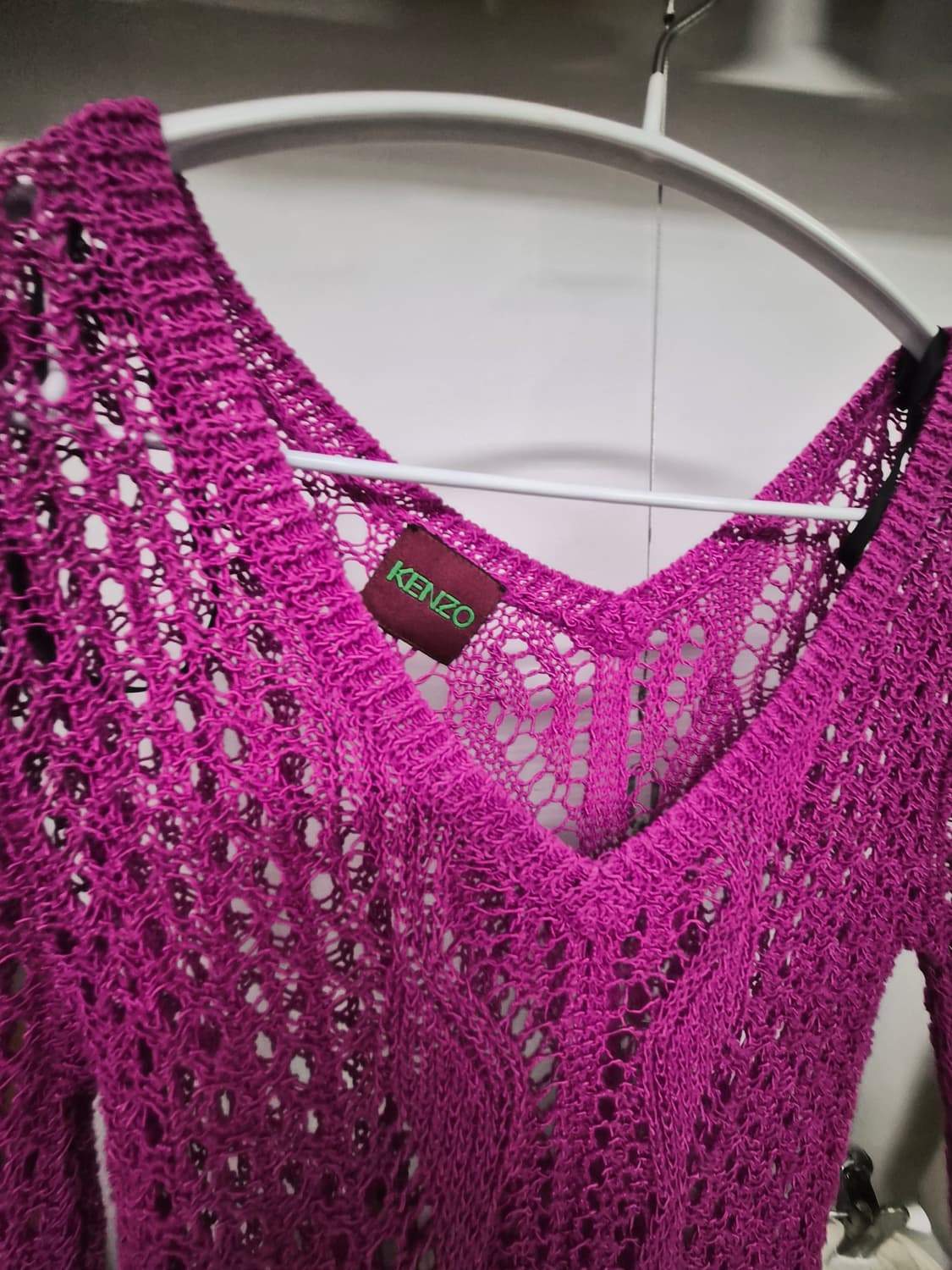 겐조 린넨실크 크로셰 니트. 도나카란 린넨배기팬츠 상품이미지3