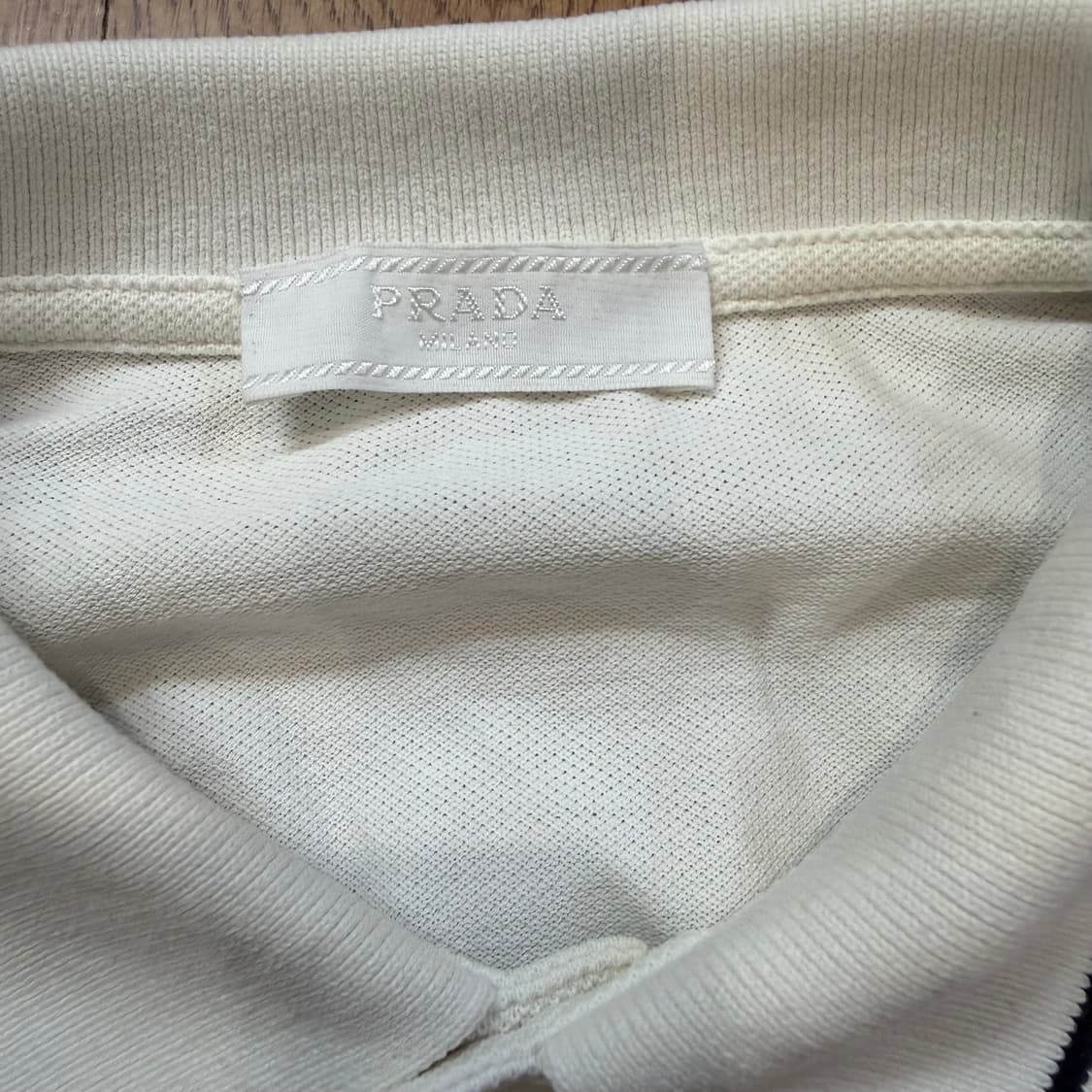 프라다 로고 PK 카라 반팔 티셔츠  상품이미지3