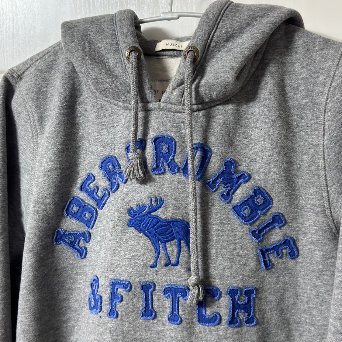 아베크롬비 그레이 블루 후드티 상품이미지3