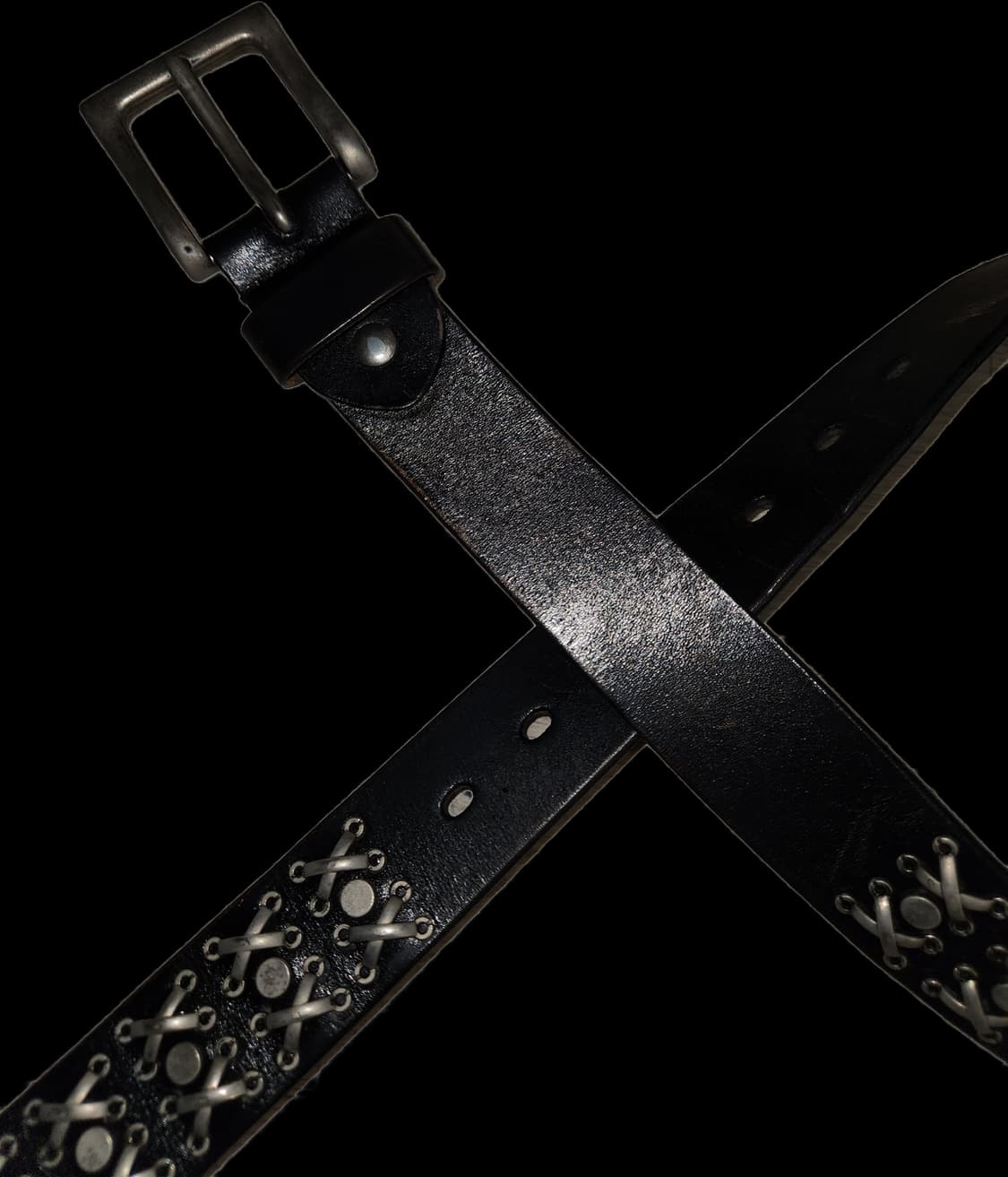 빈티지펑크 통가죽 스터드 벨트 상품이미지2
