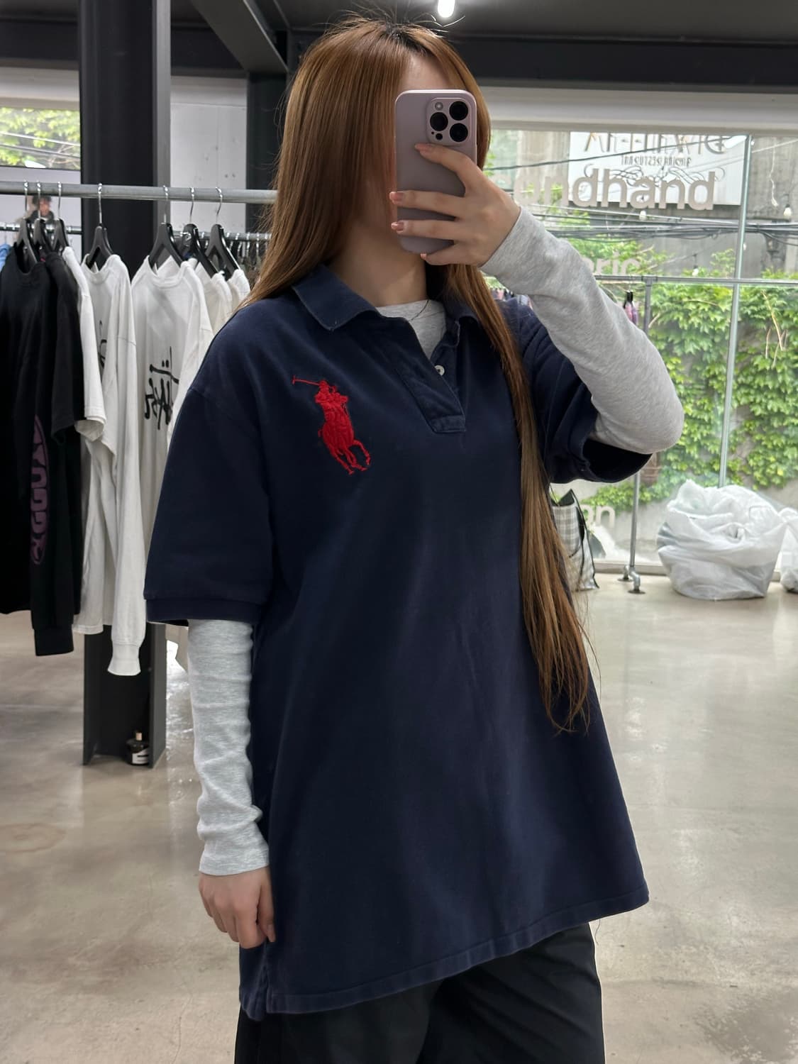 폴로랄프로렌 빅포니 넘버링 PK반팔티 네이비 상품이미지2