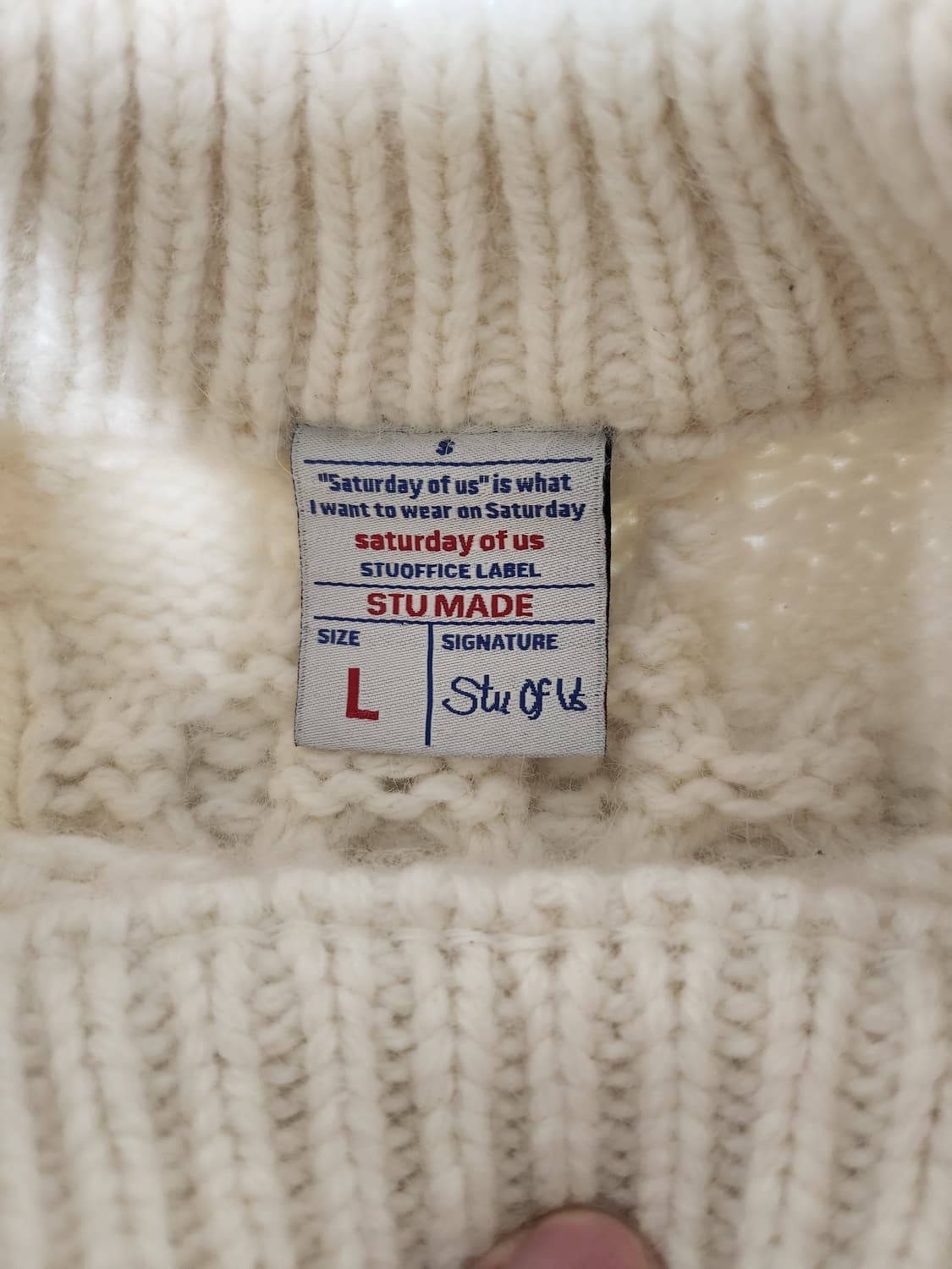 STU 아란 니트 L 상품이미지3