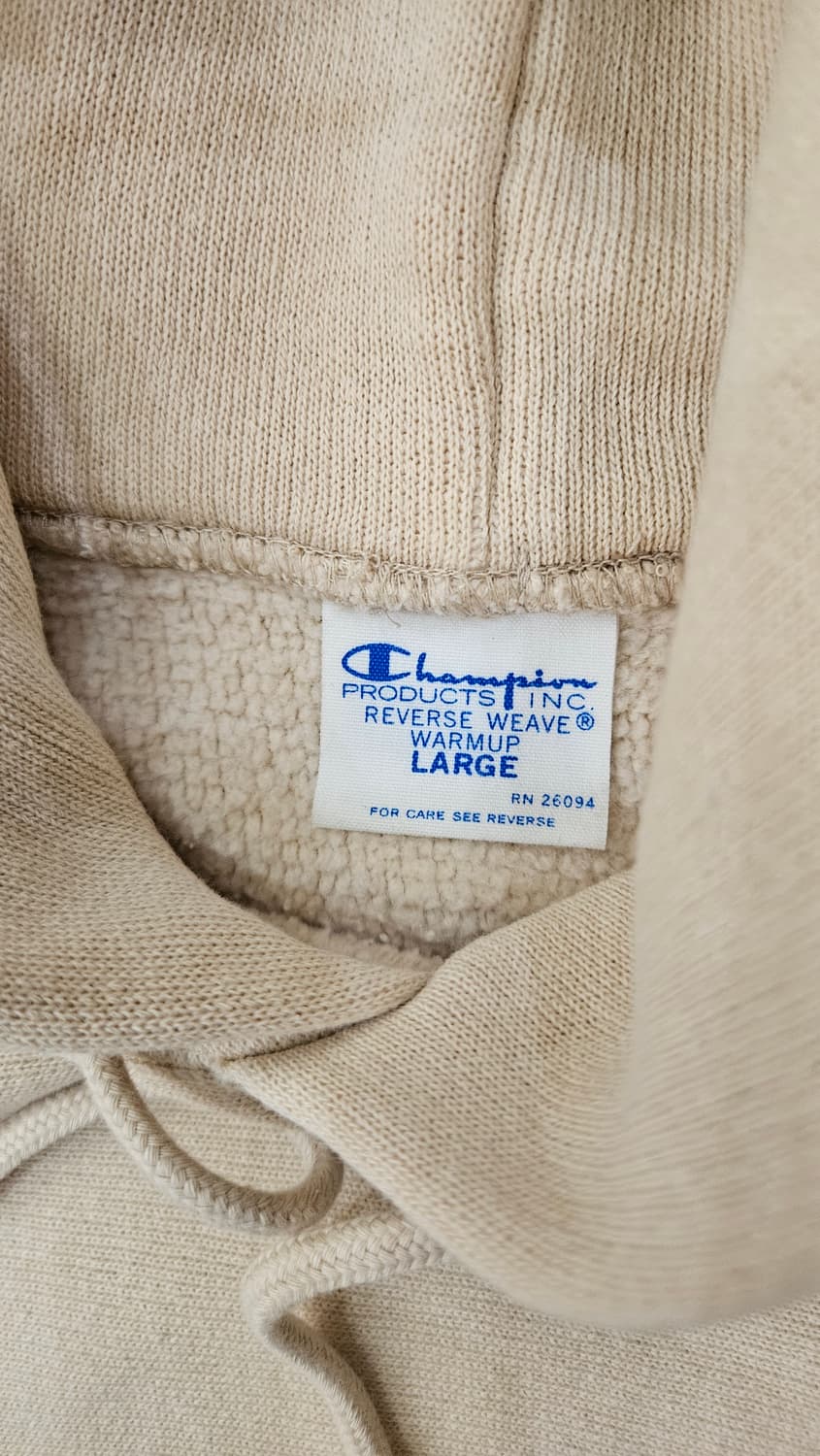 챔피온 리버스위브 후드티 아이보리 상품이미지6