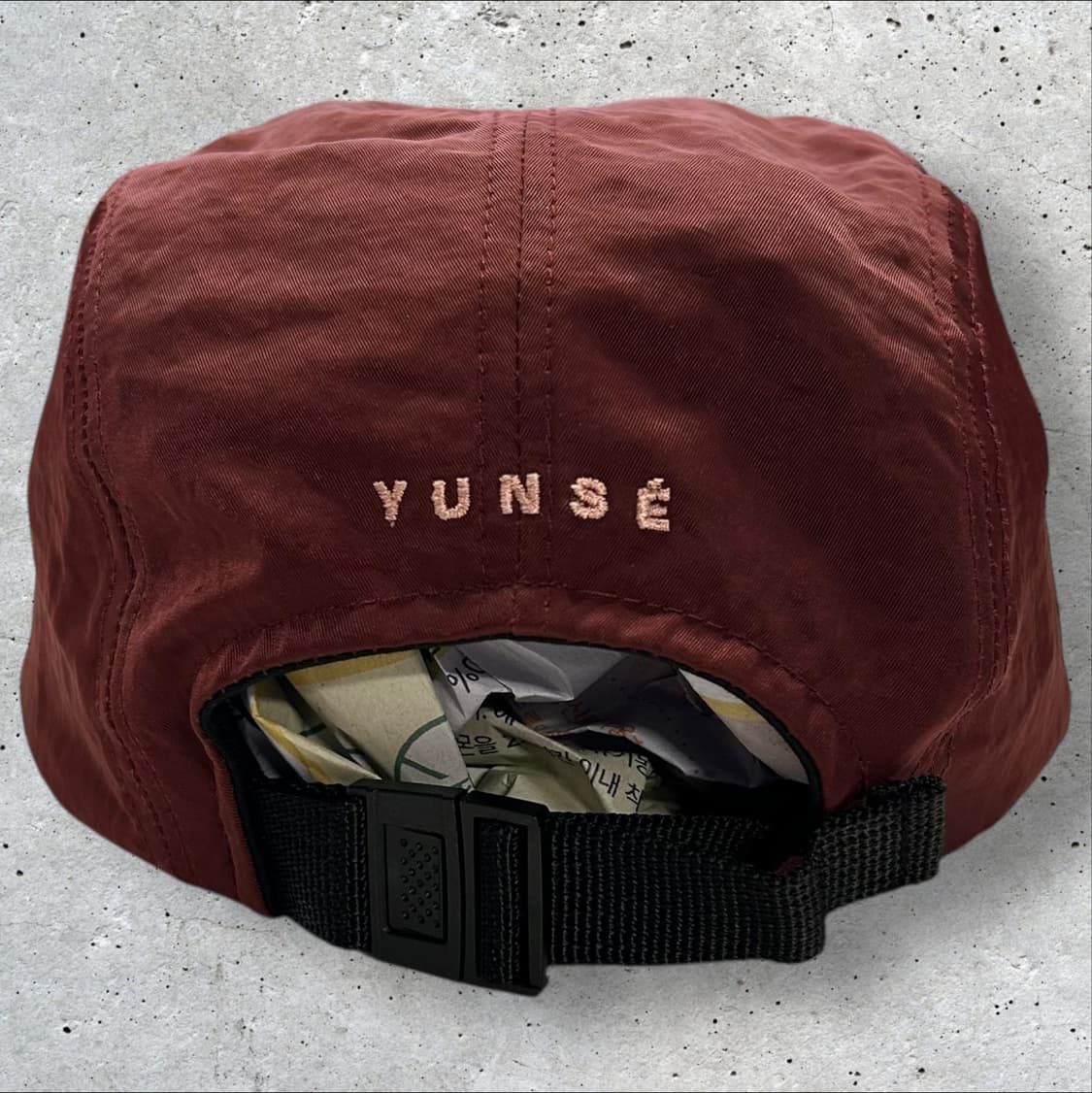 YUNSE 윤세 EGO 나일론 캠프캡 버건디 상품이미지2