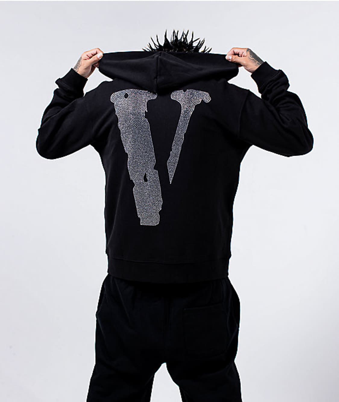 Vlone 라인스톤 후드집업 S  상품이미지2