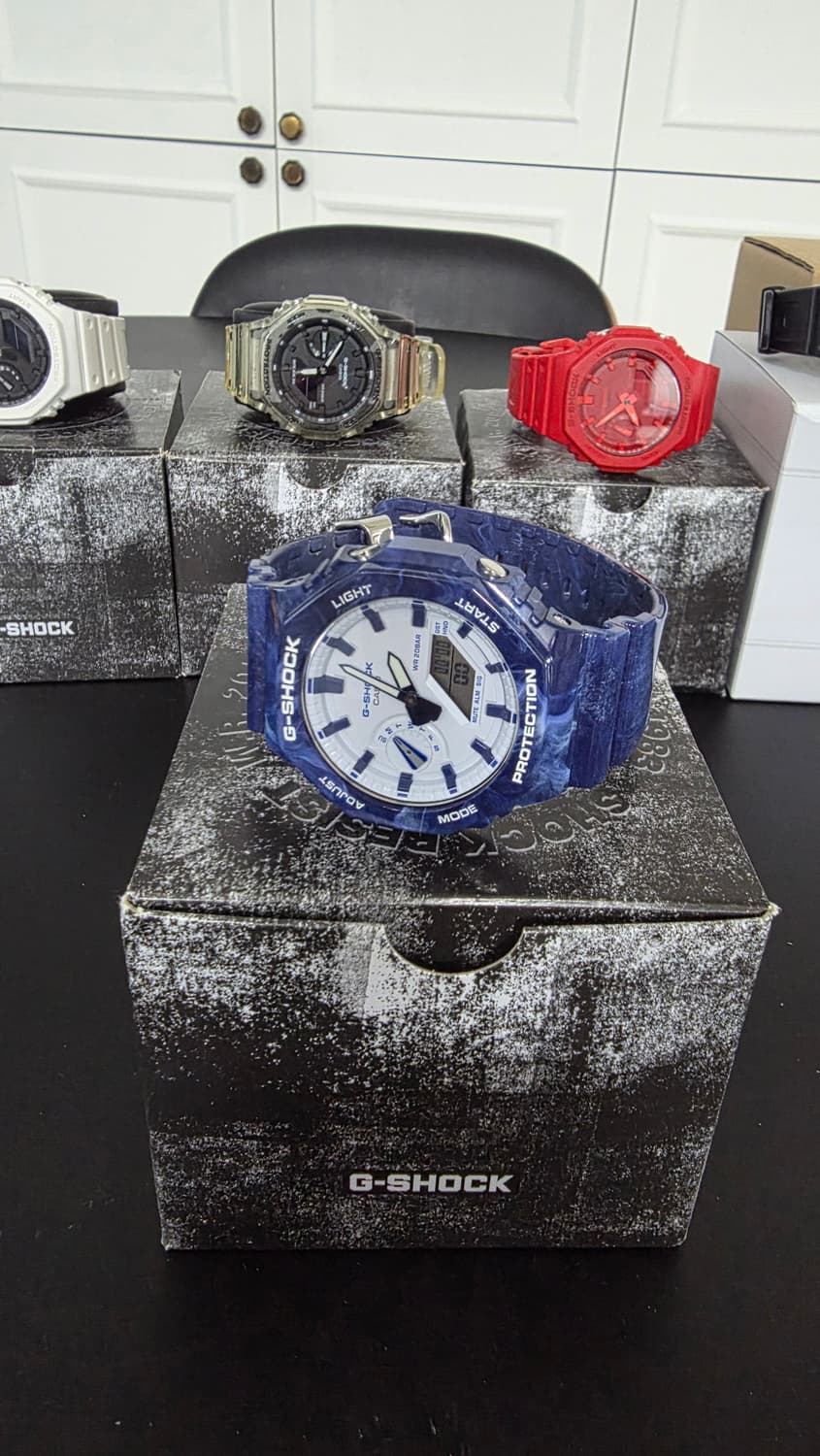 백화점판/풀셋) 지샥 GA-2100 블루 시계 상품이미지1