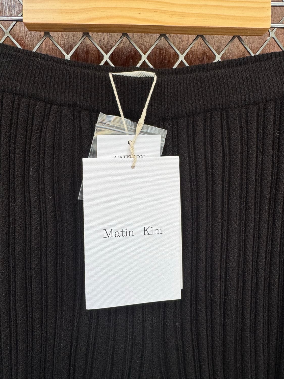 마뗑킴 matin kim 레이어드 니트 부츠컷 팬츠 바지 S 새상품 상품이미지9